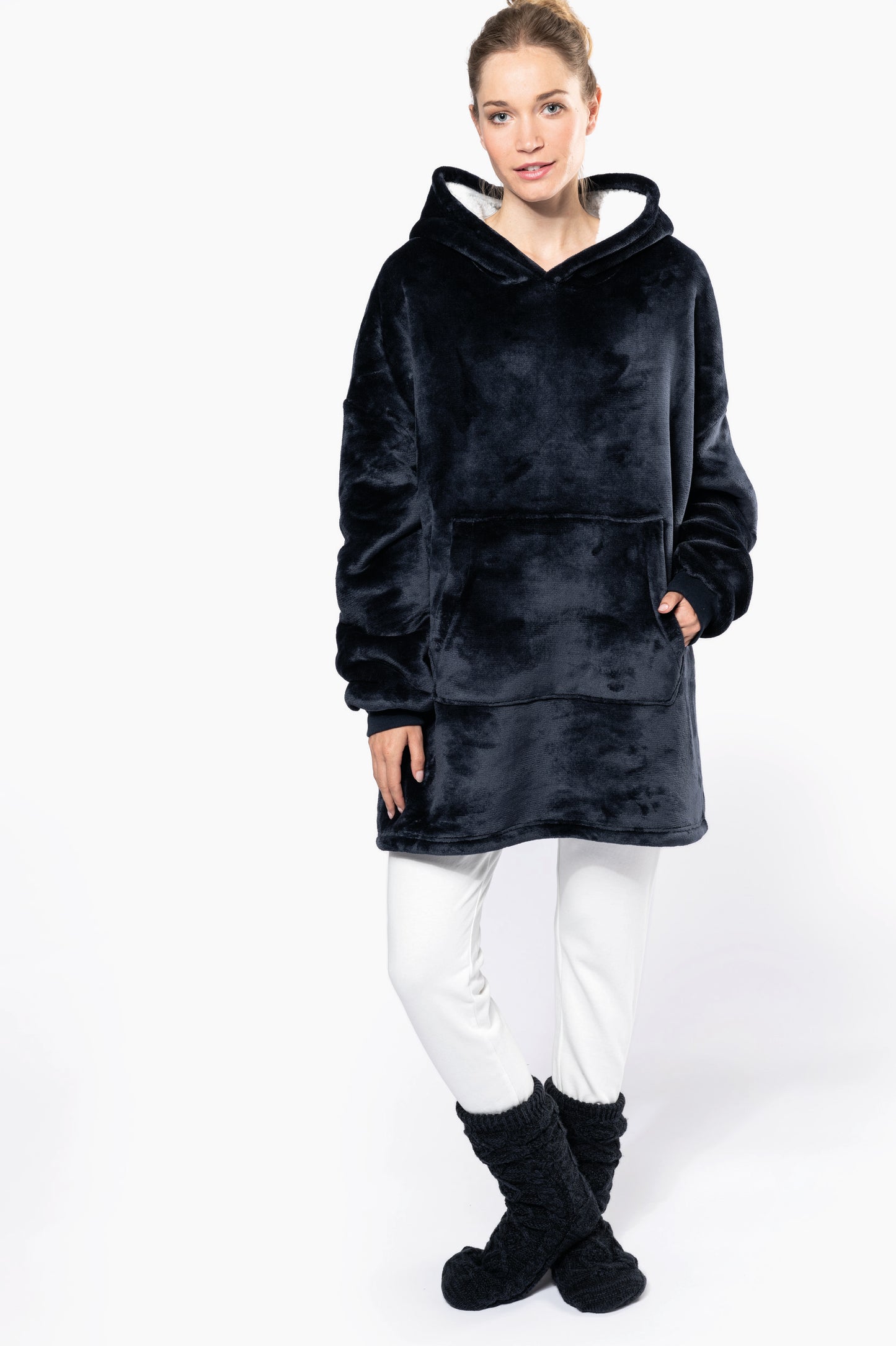 K410 - Plaid poncho
