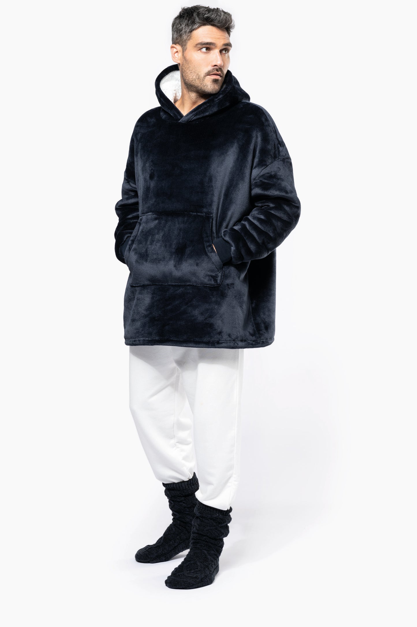 K410 - Plaid poncho