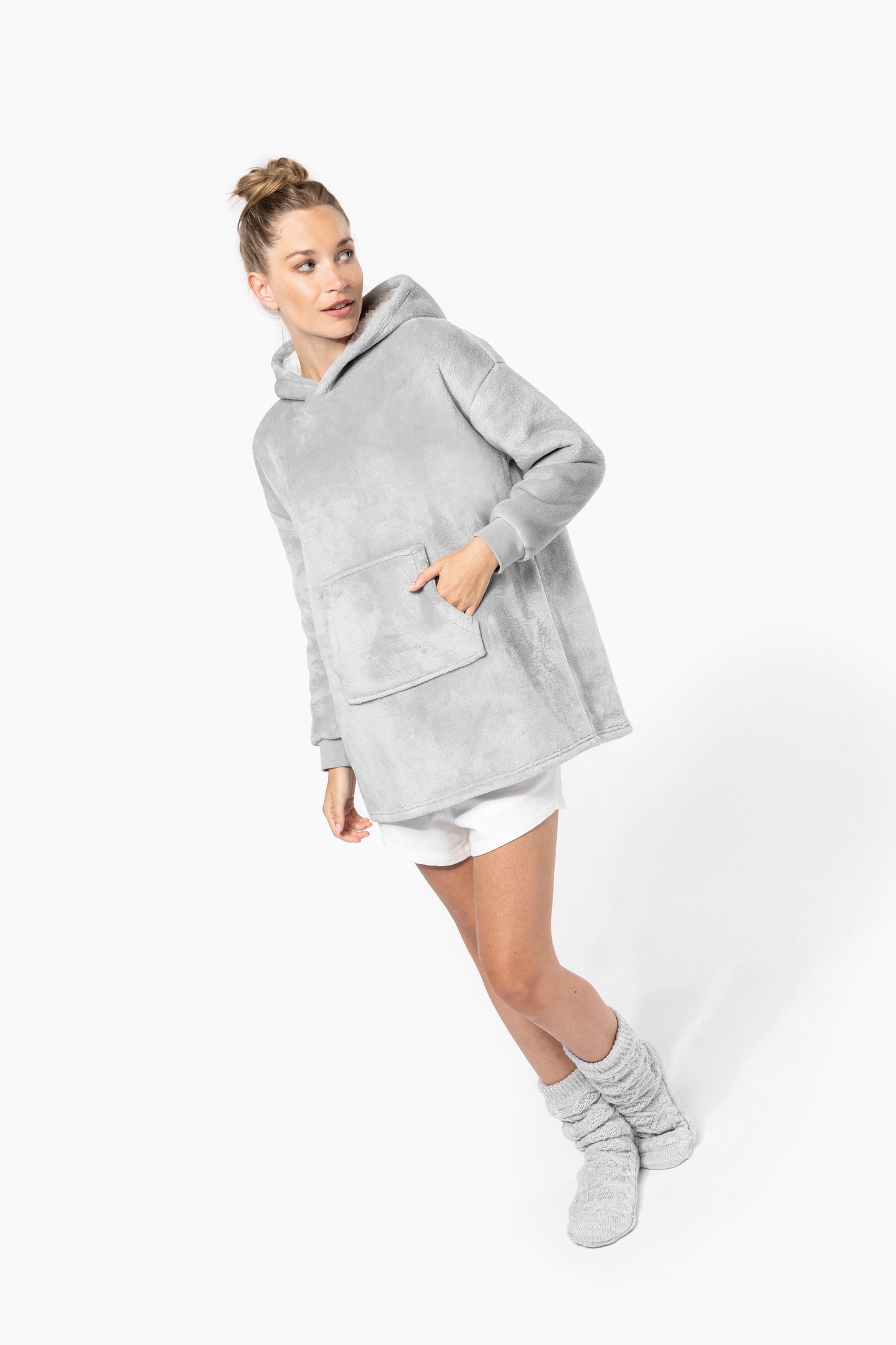 K410 - Plaid poncho