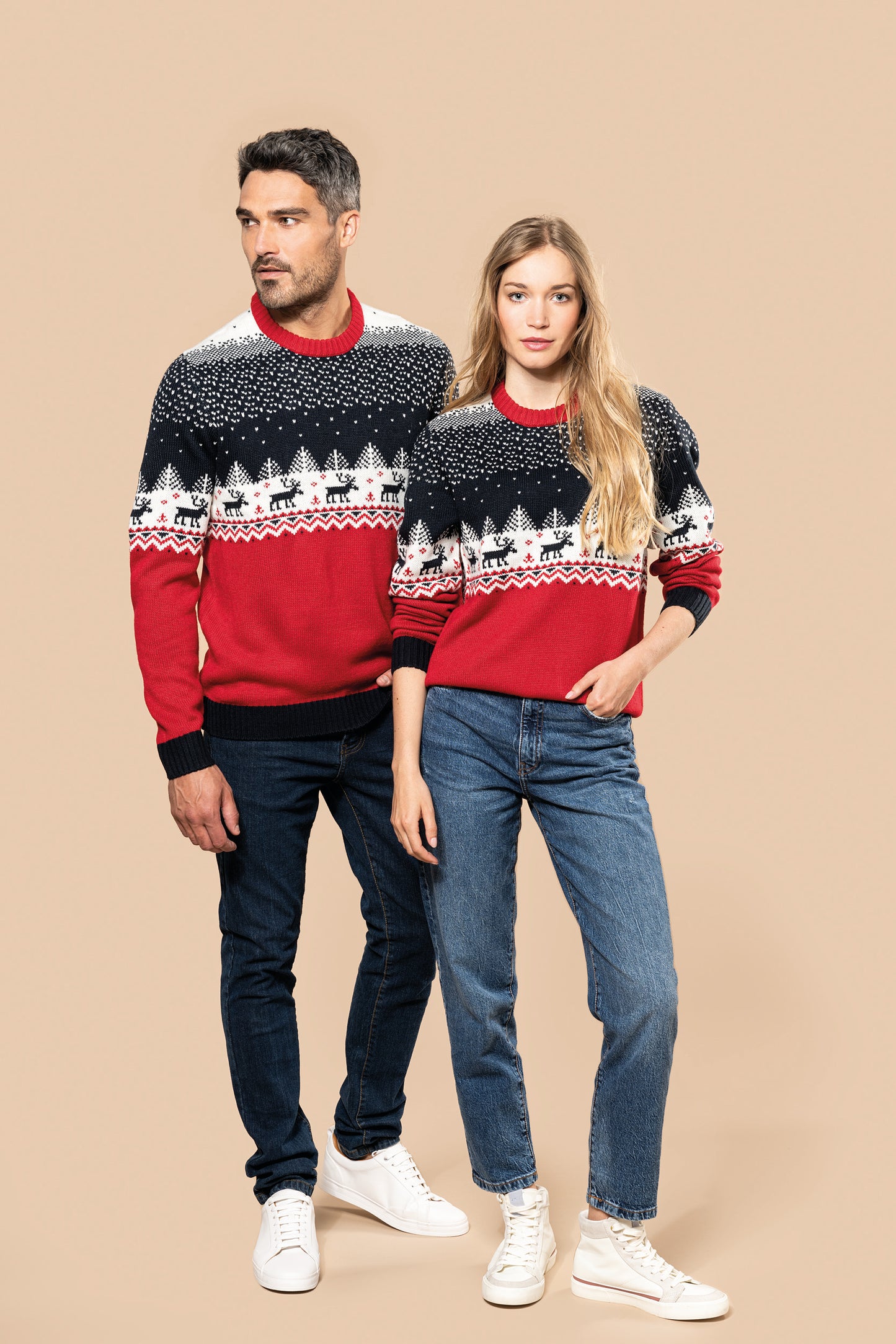 K9011 - Pullover girocollo unisex natalizio