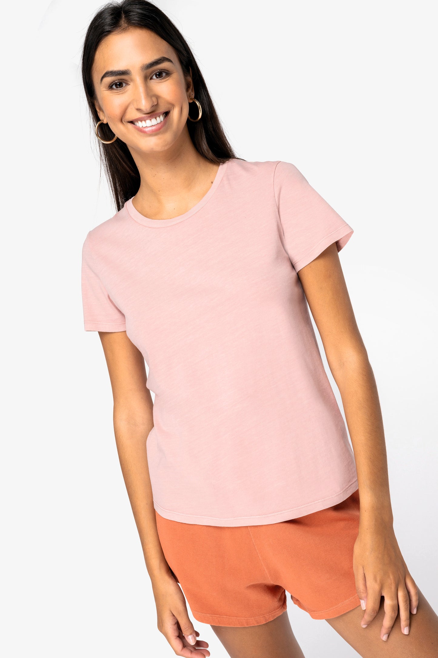 NS316 - T-shirt donna ecosostenibile slavata