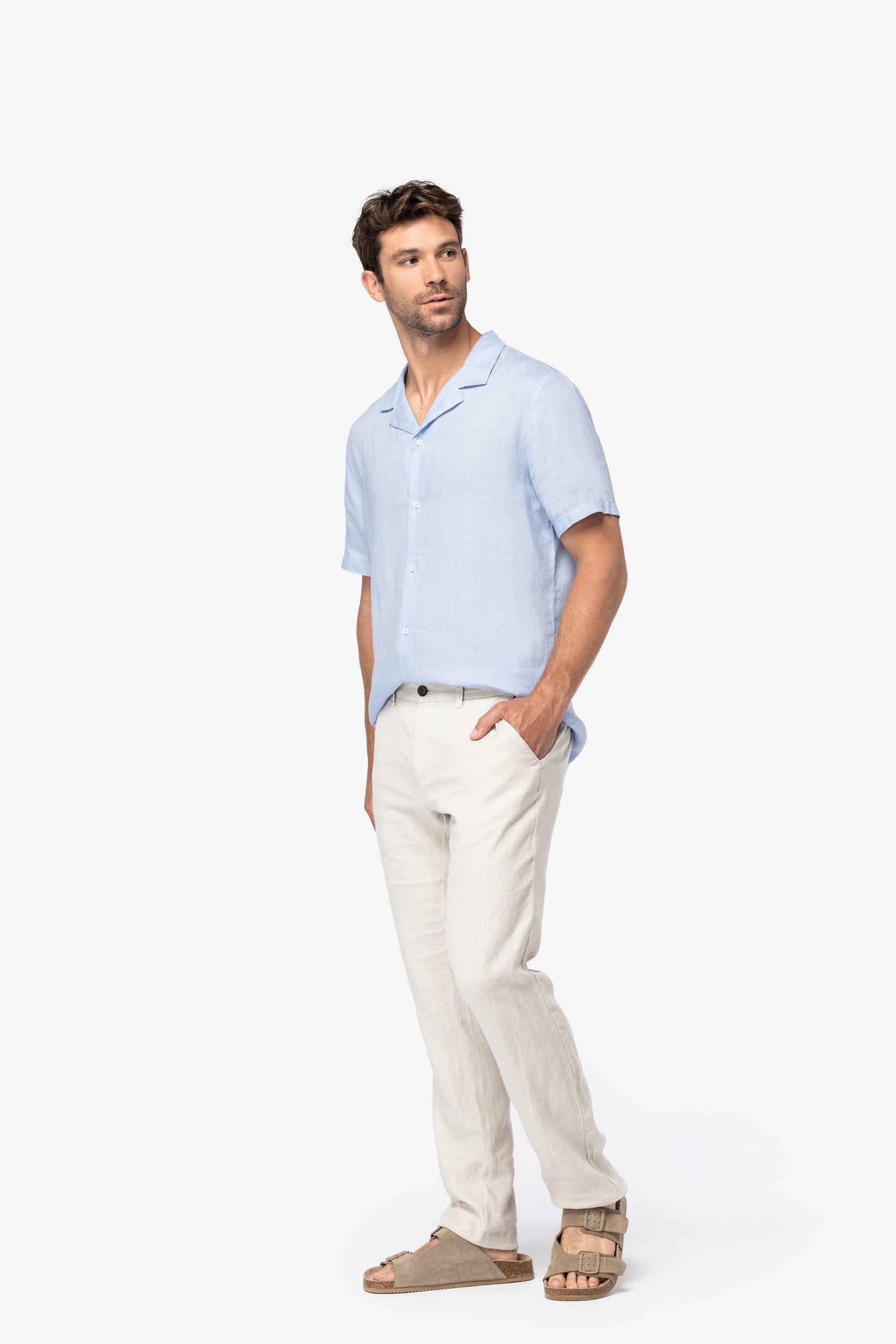 NS509 - Camicia uomo in lino