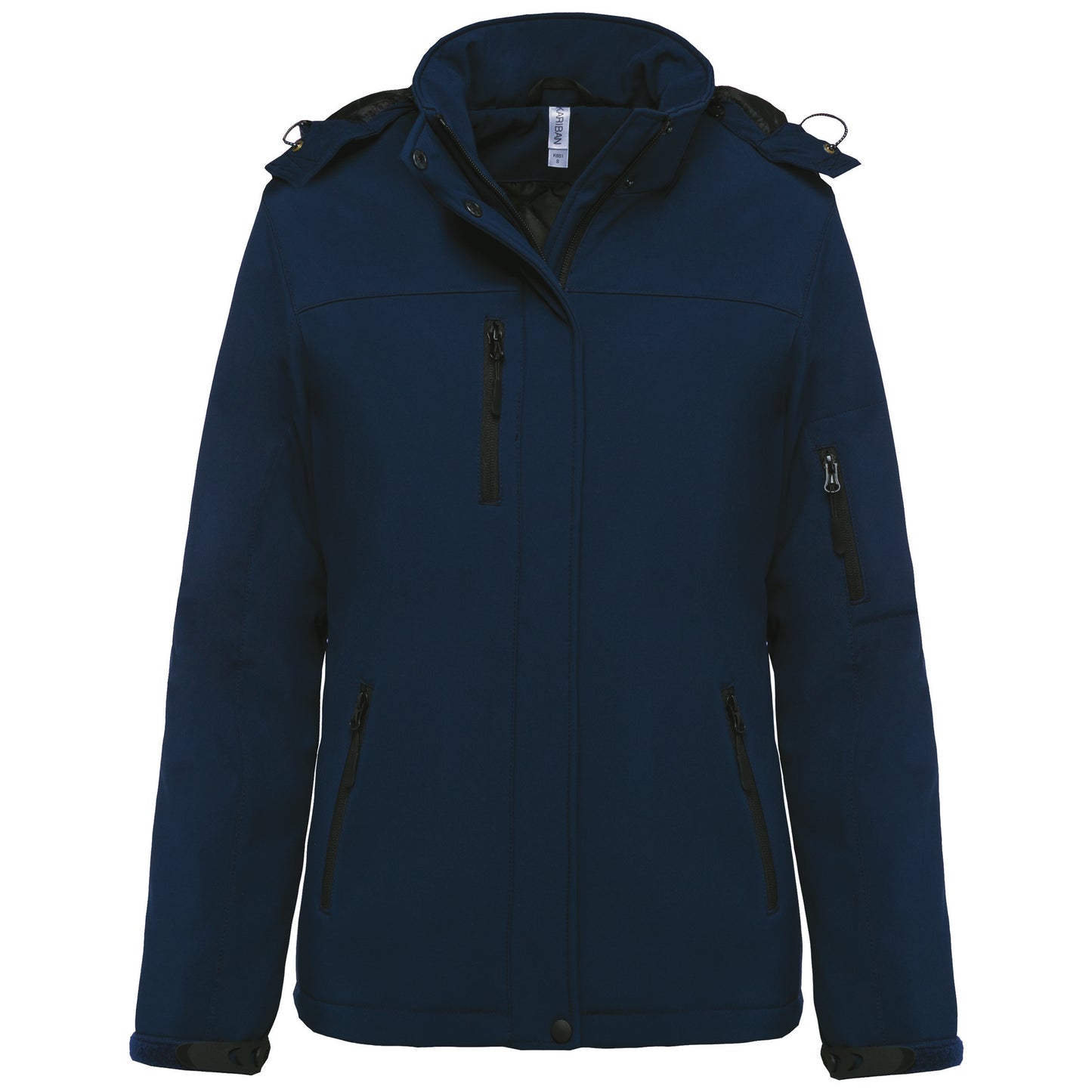 K651 - Parka donna softshell imbottito con cappuccio