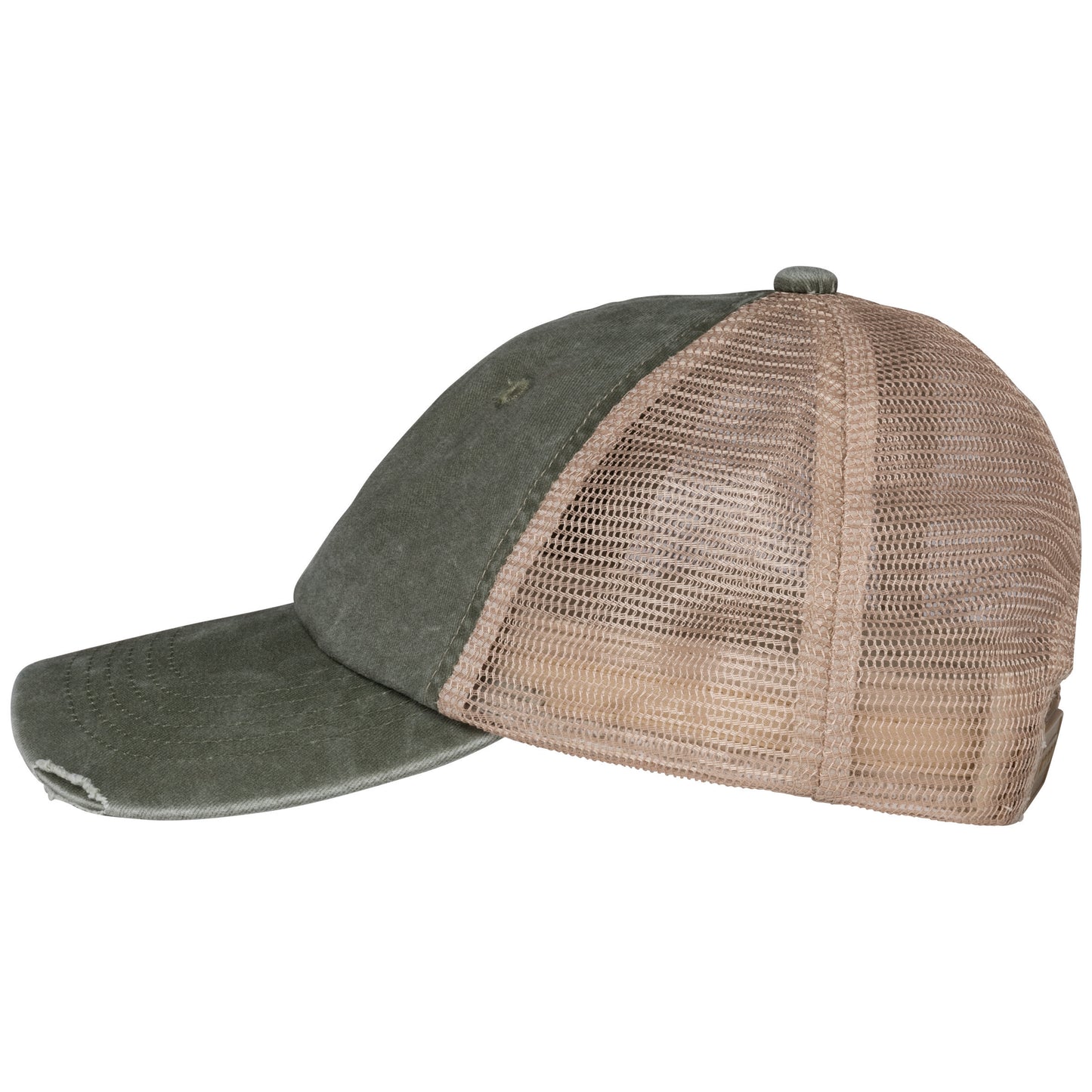 NS027 - Cappellino trucker unisex ecosostenibile effetto strappato
