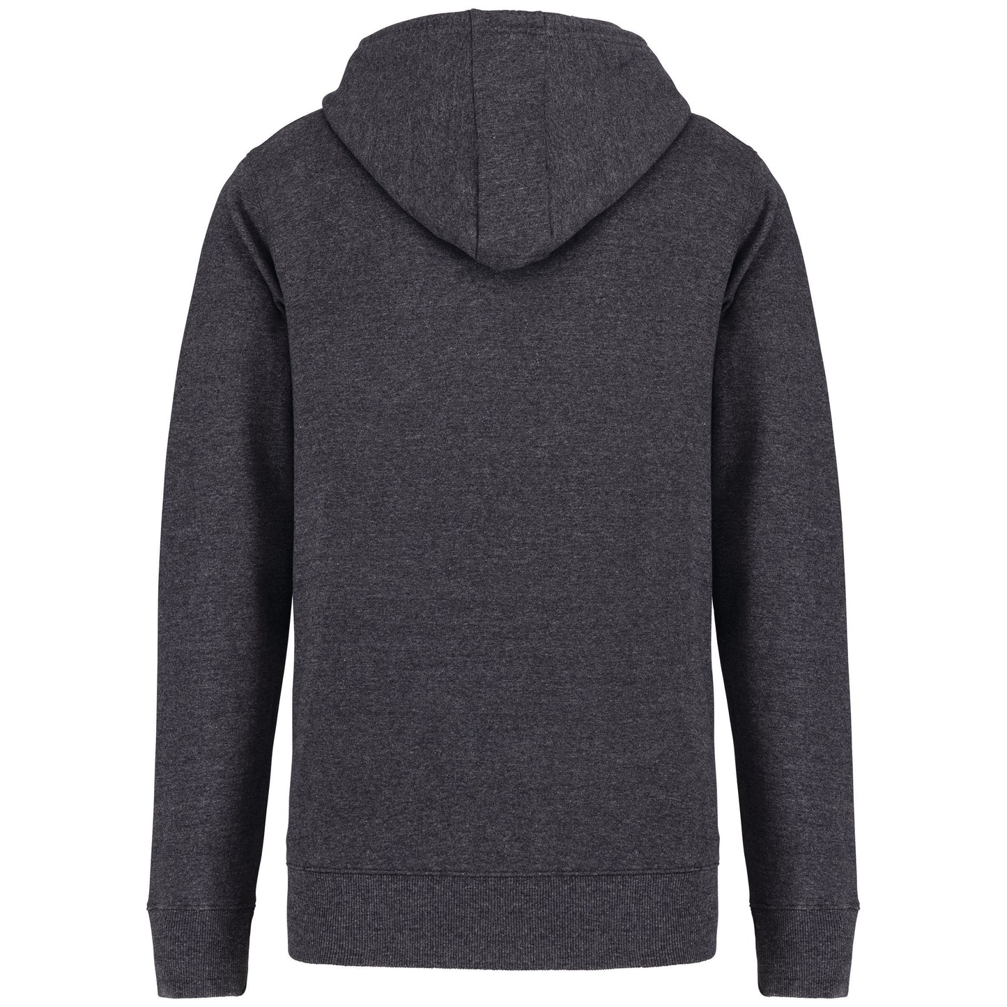 NS412 - Felpa unisex con zip e cappuccio ecosostenibile in tessuto riciclato