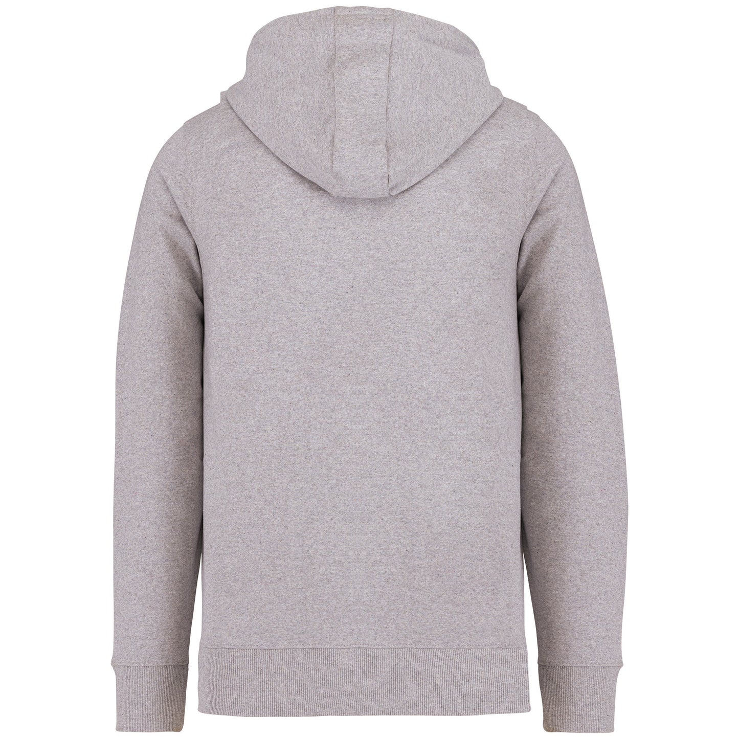 NS412 - Felpa unisex con zip e cappuccio ecosostenibile in tessuto riciclato