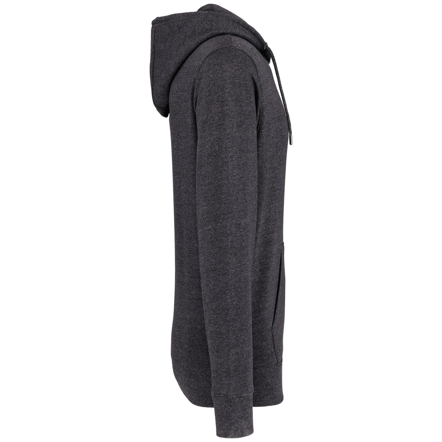 NS412 - Felpa unisex con zip e cappuccio ecosostenibile in tessuto riciclato