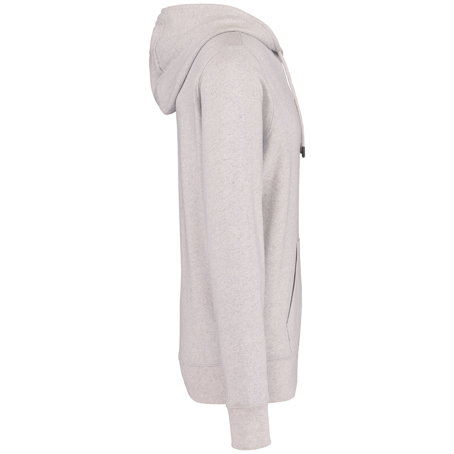 NS412 - Felpa unisex con zip e cappuccio ecosostenibile in tessuto riciclato