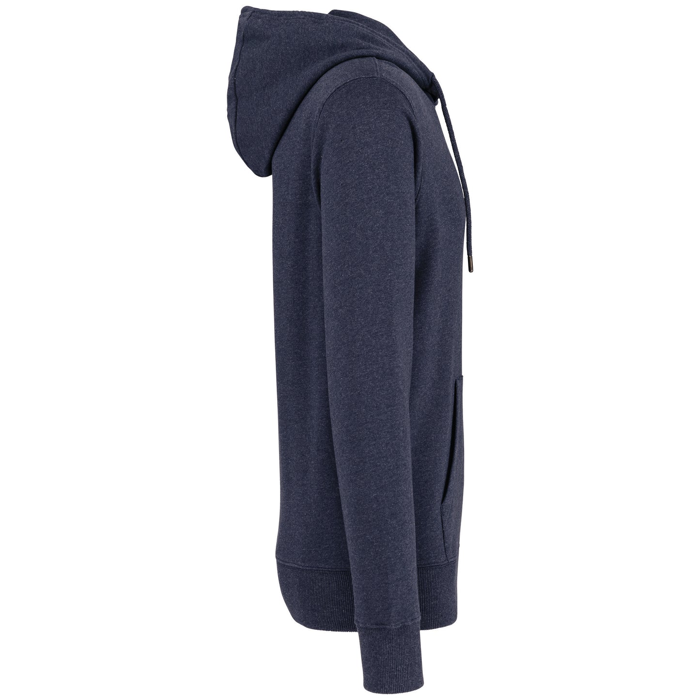 NS412 - Felpa unisex con zip e cappuccio ecosostenibile in tessuto riciclato