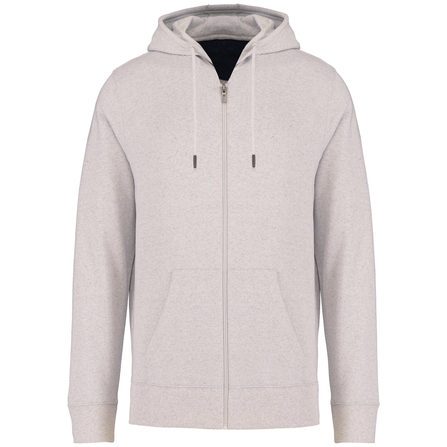 NS412 - Felpa unisex con zip e cappuccio ecosostenibile in tessuto riciclato