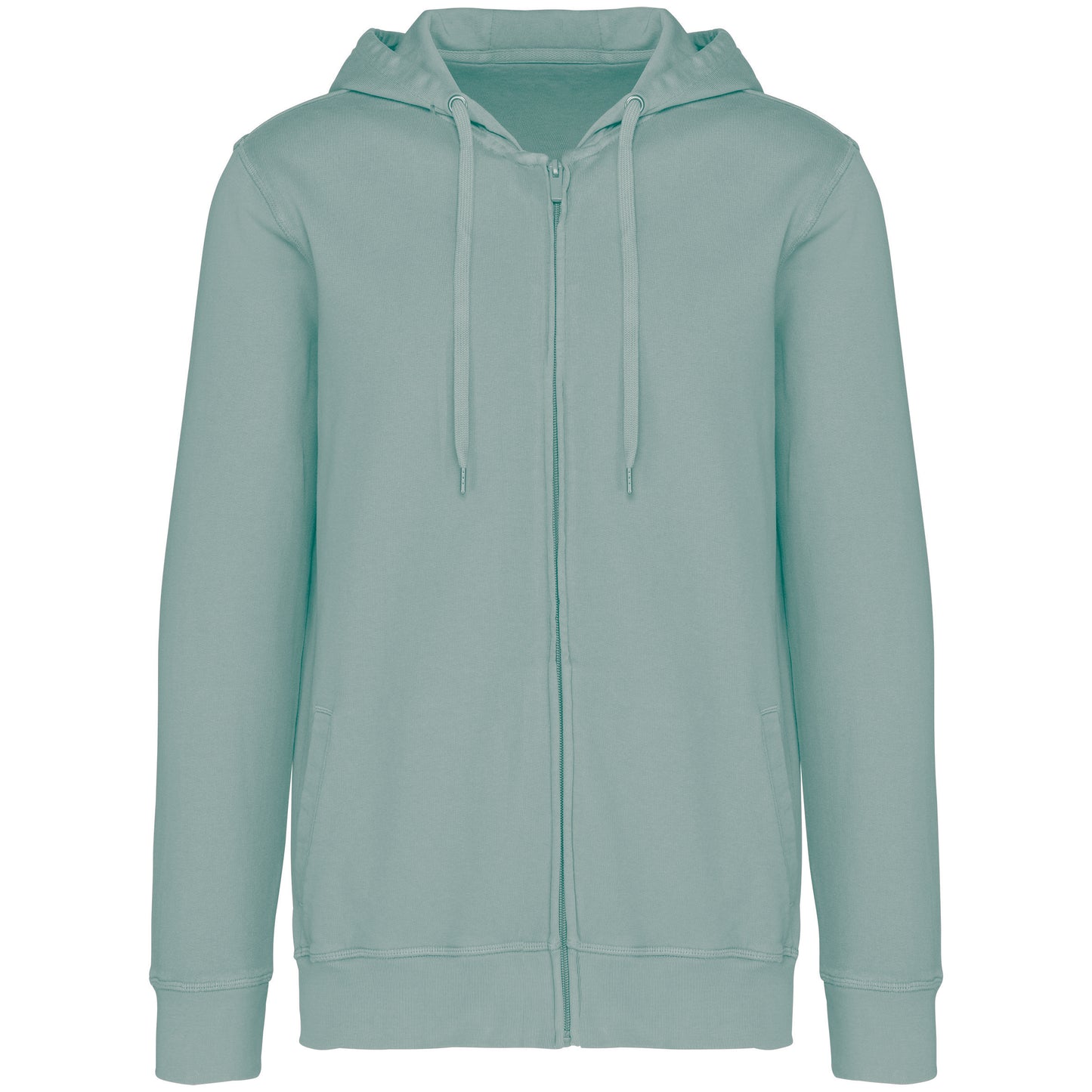 NS417 - Felpa unisex ecosostenibile con zip e cappuccio French Terry