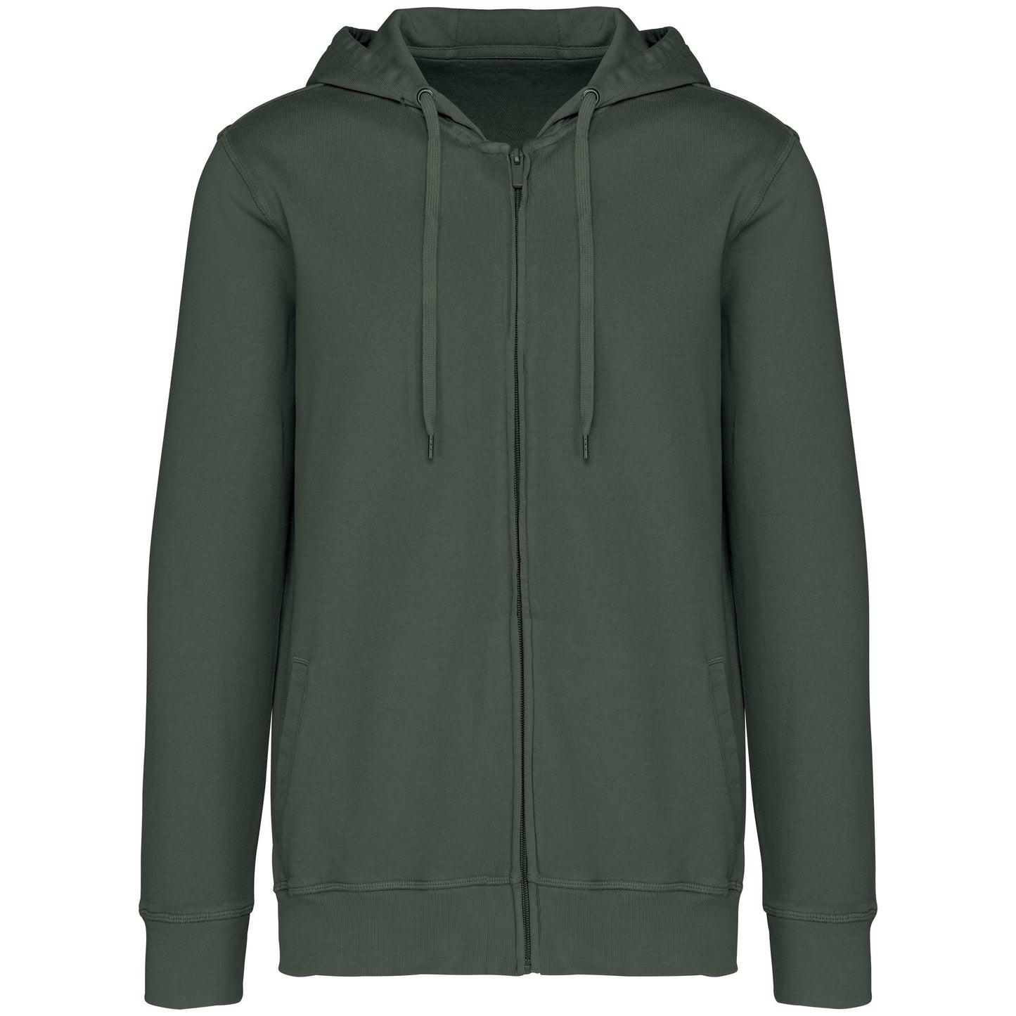 NS417 - Felpa unisex ecosostenibile con zip e cappuccio French Terry