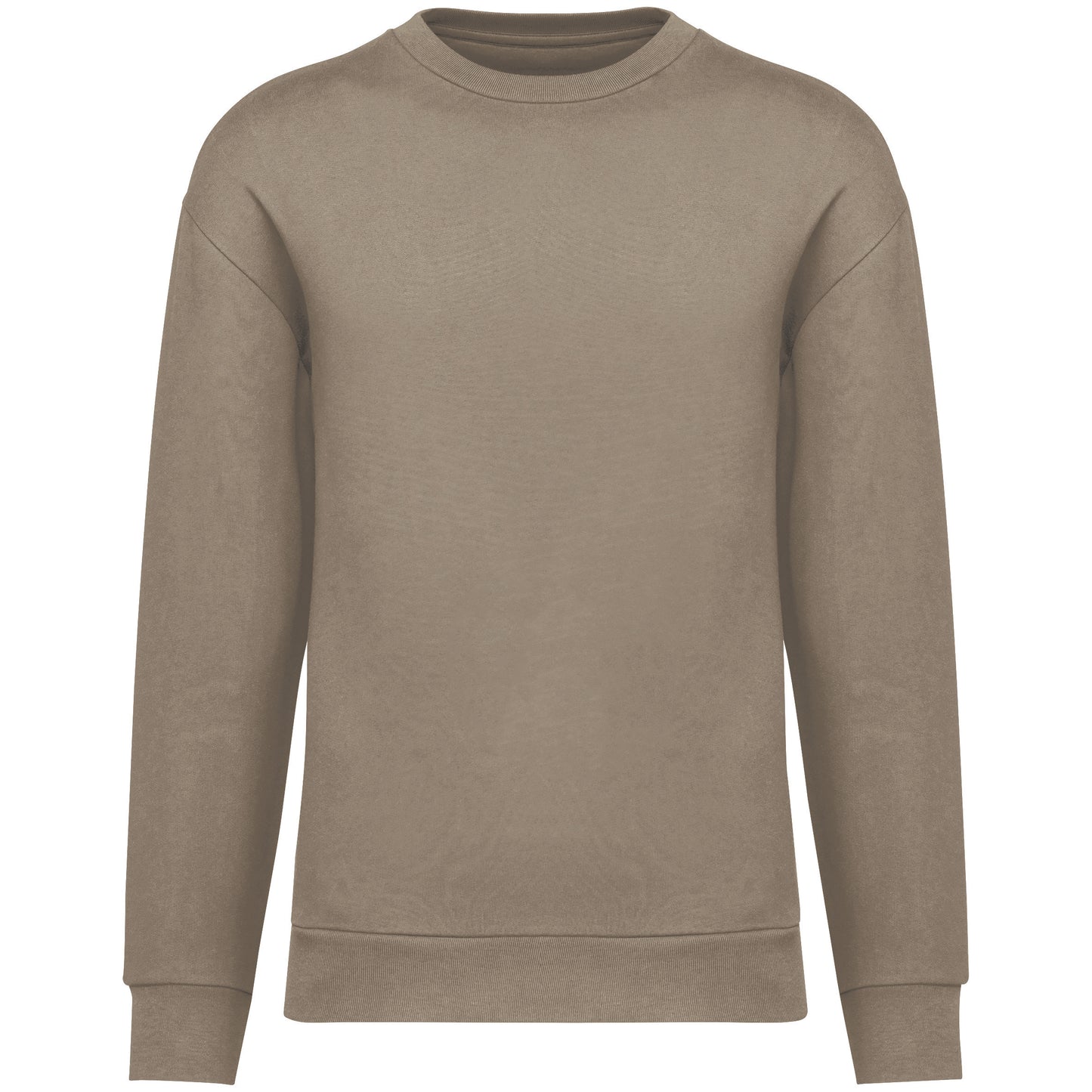NS435 - Felpa girocollo unisex ecosostenibile con spalle cascanti in felpa garzata