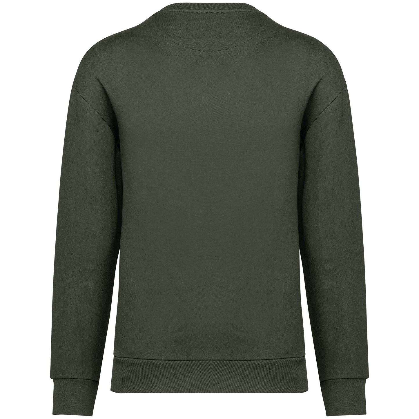 NS435 - Felpa girocollo unisex ecosostenibile con spalle cascanti in felpa garzata