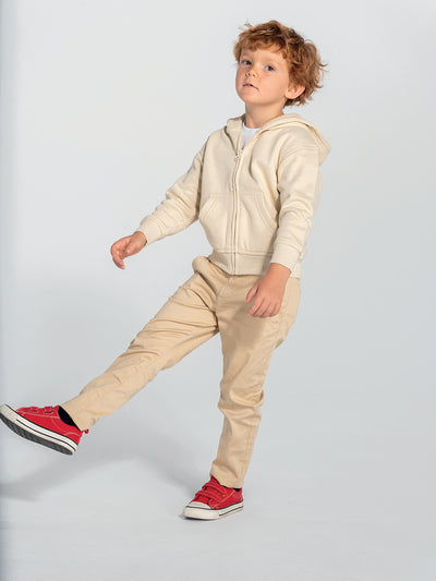 SWRKHOOD FELPA BAMBINO CAPPUCCIO E ZIP PREMIUM