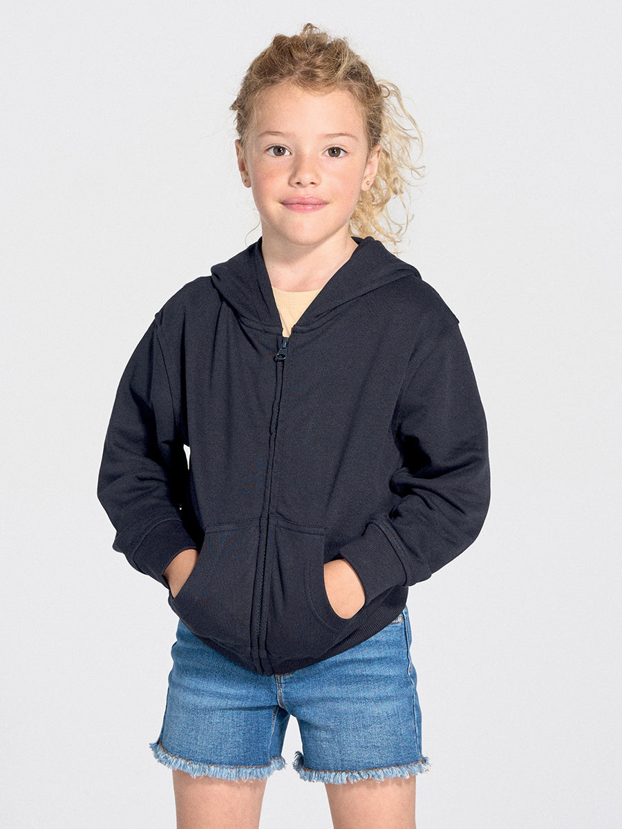 SWRKHOOD240 FELPA BAMBINO CAPPUCCIO E ZIP LEGGERA FRENCH TERRY