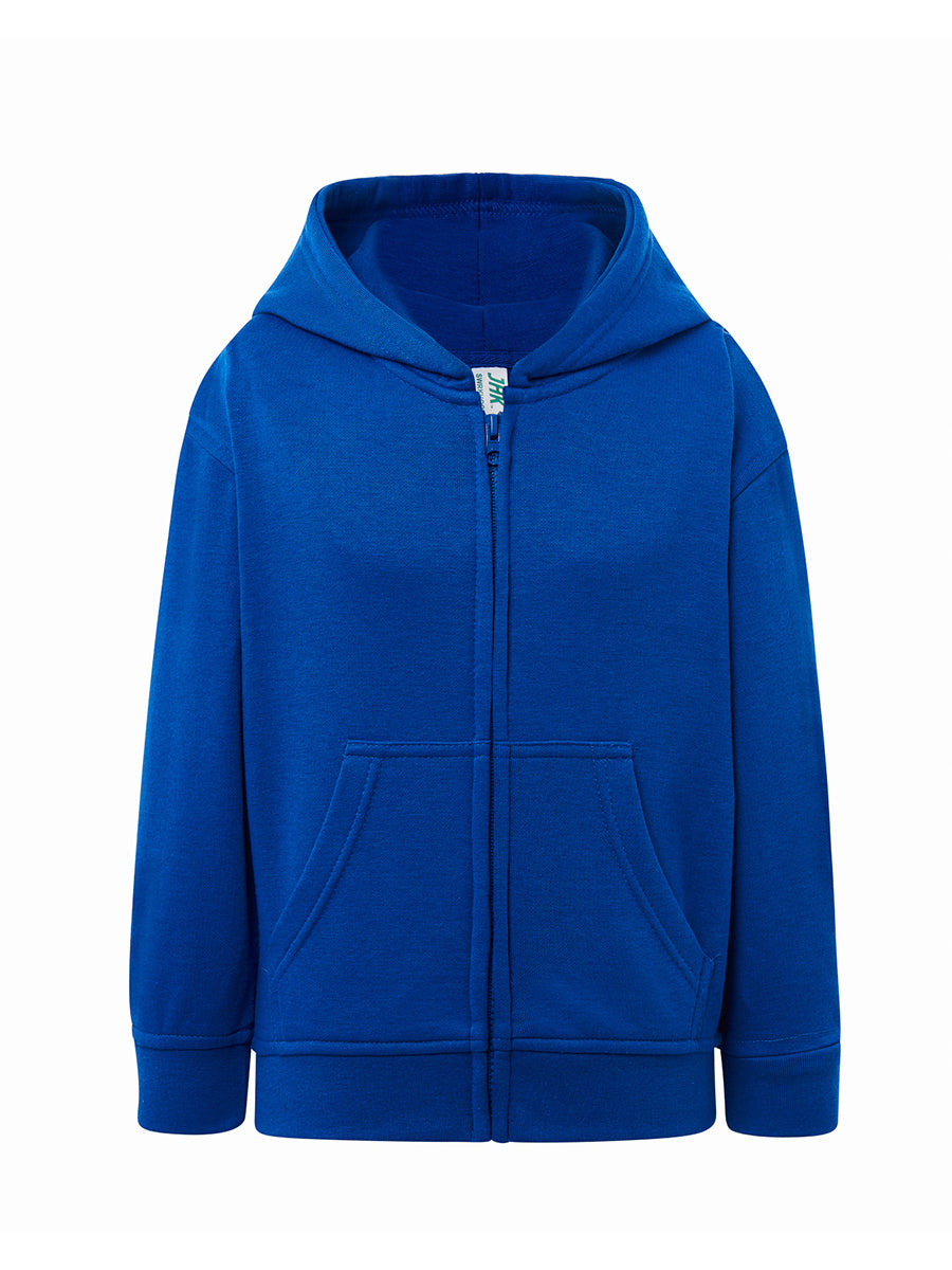 SWRKHOOD240 FELPA BAMBINO CAPPUCCIO E ZIP LEGGERA FRENCH TERRY