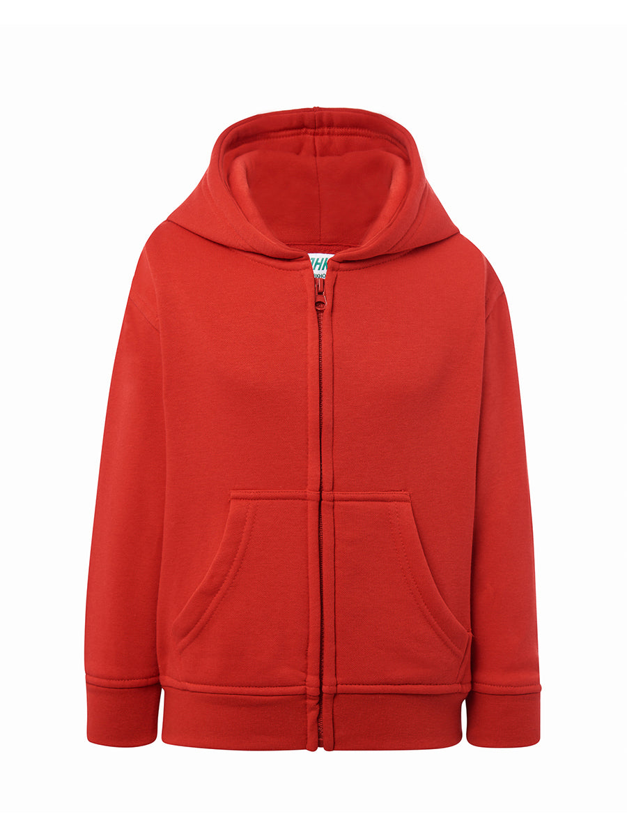 SWRKHOOD240 FELPA BAMBINO CAPPUCCIO E ZIP LEGGERA FRENCH TERRY