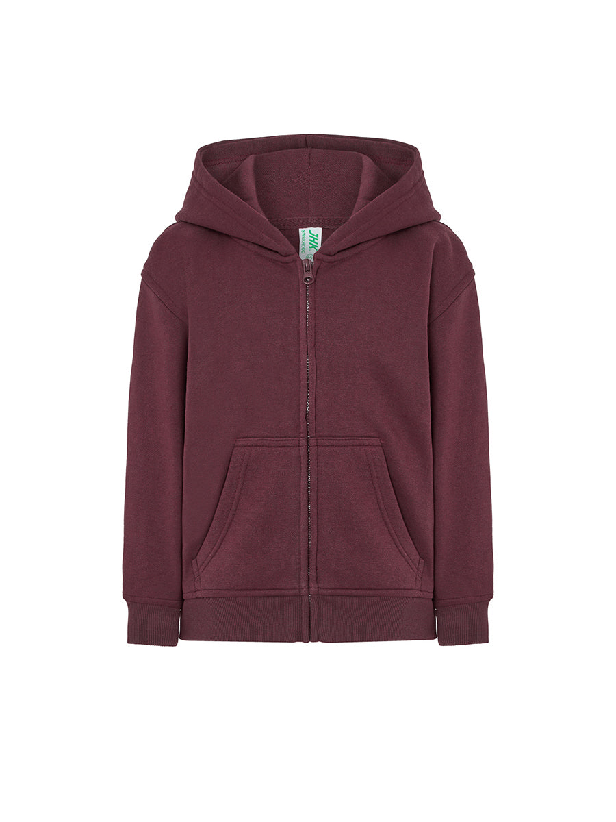 SWRKHOOD FELPA BAMBINO CAPPUCCIO E ZIP PREMIUM