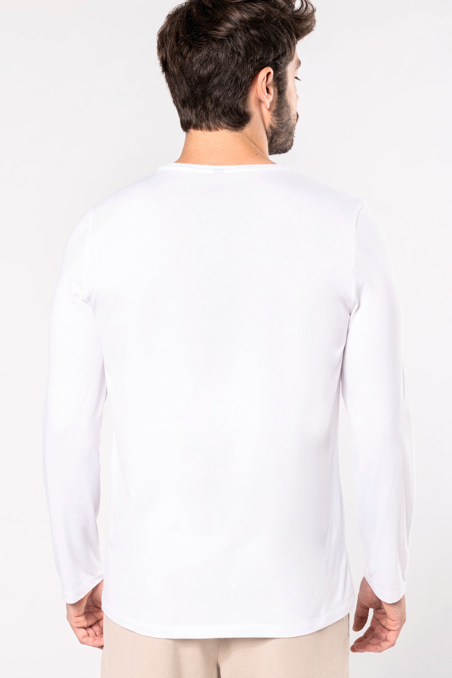 K3016 - T-shirt maniche lunghe girocollo