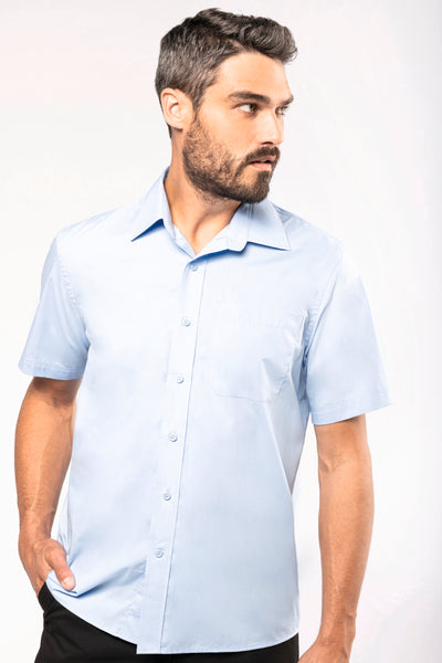 K543 - Camicia uomo in popeline manica corta