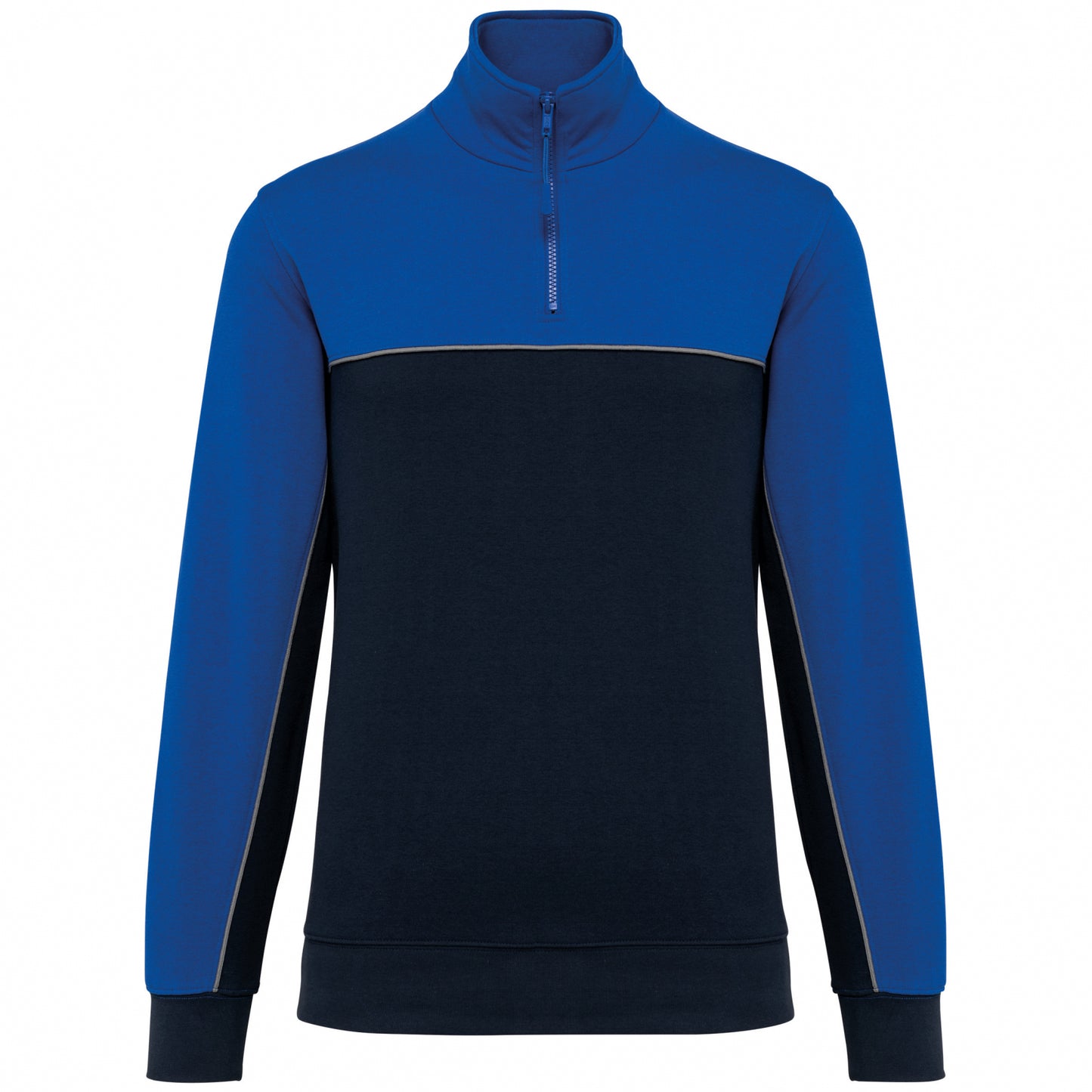 WK404 - Felpa unisex ecosostenibile con collo con zip