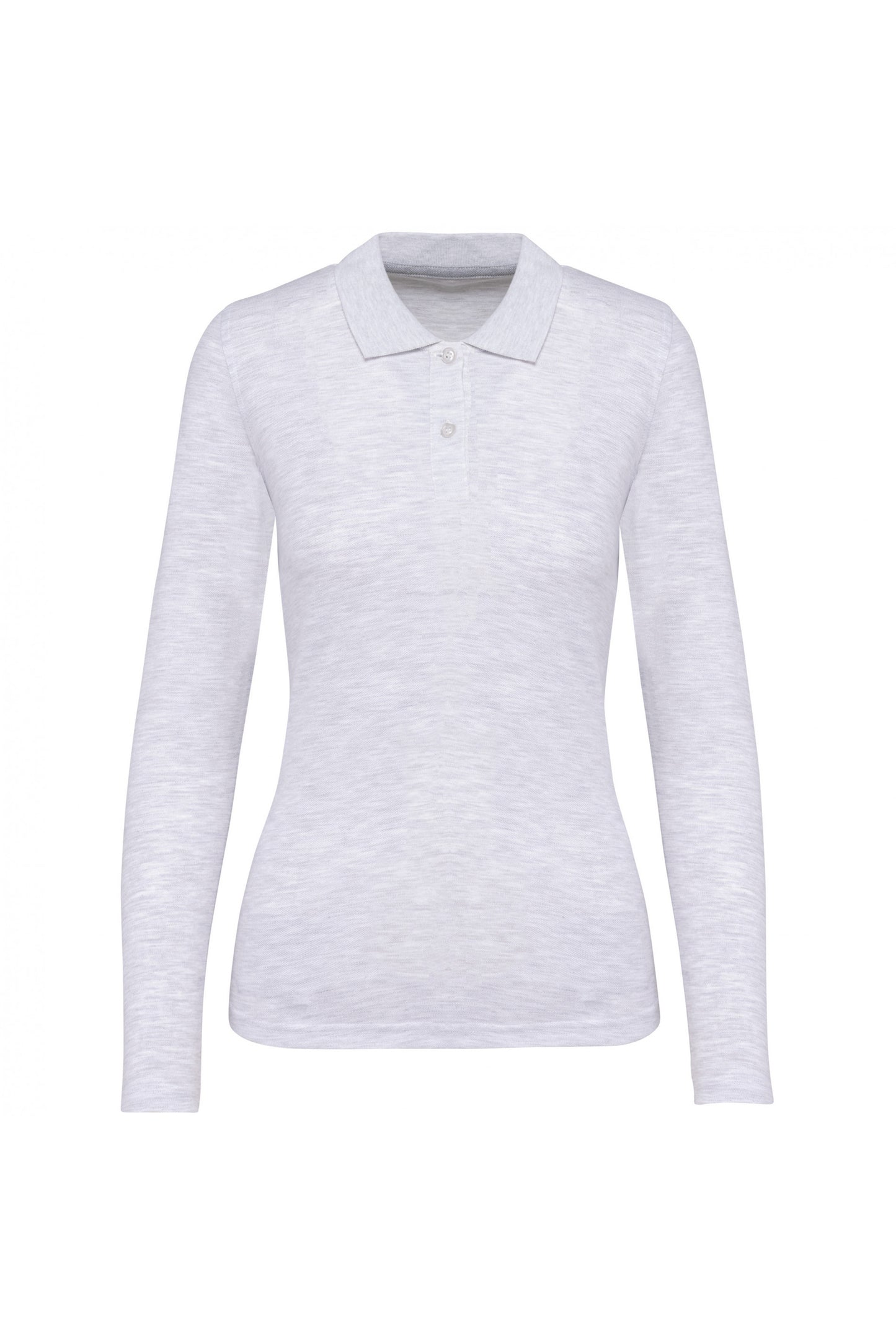 K244 - Polo piqué donna manica lunga