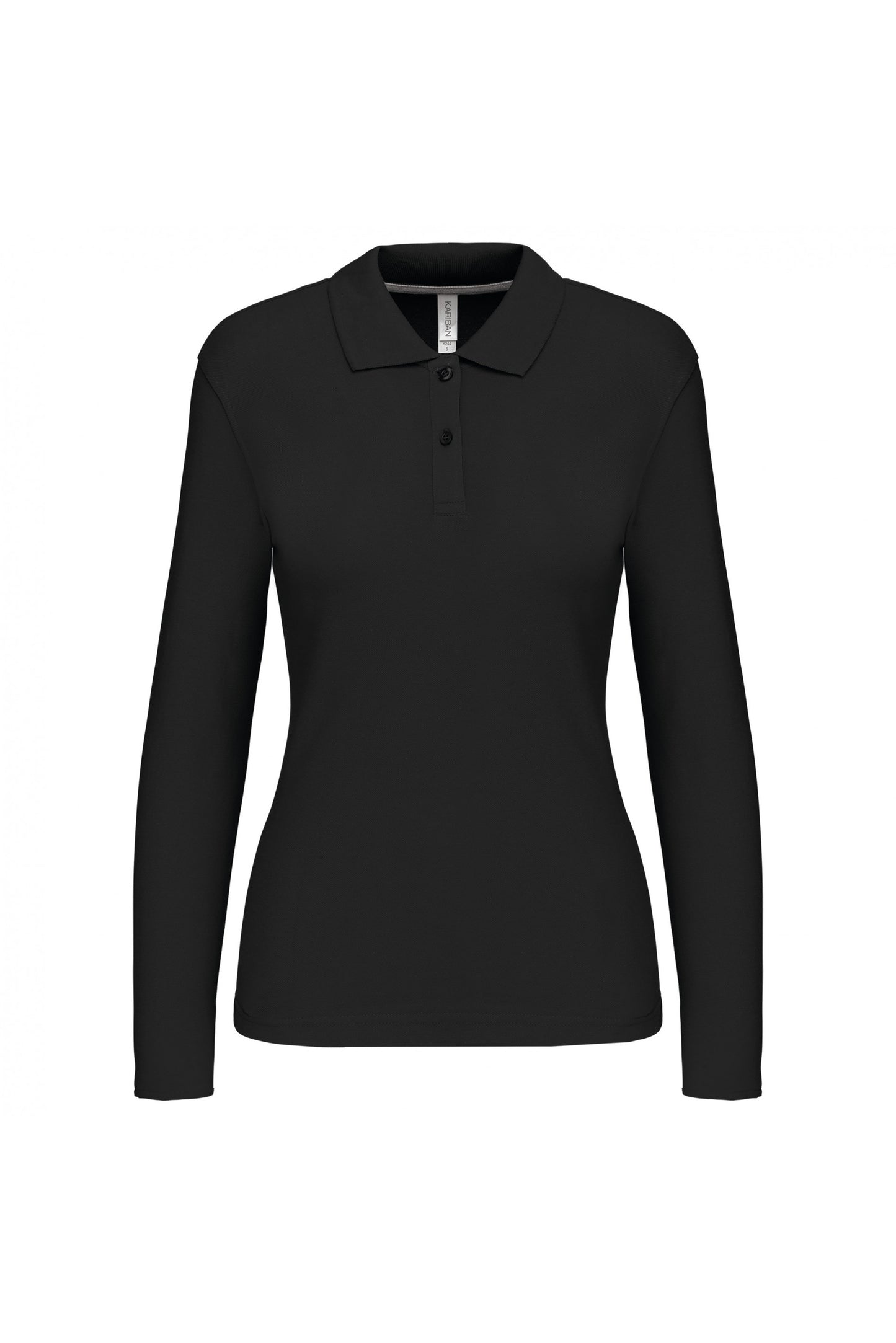 K244 - Polo piqué donna manica lunga