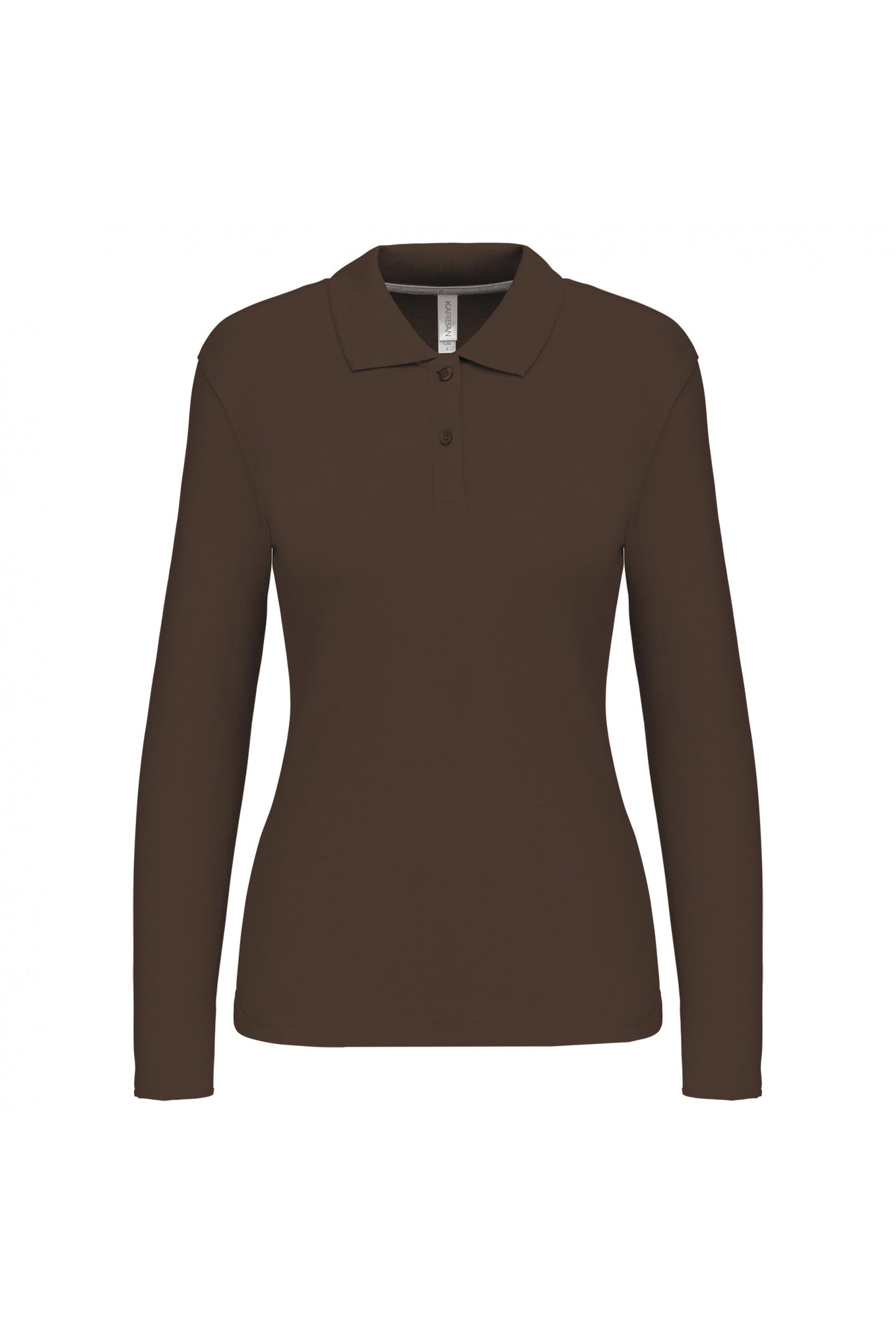 K244 - Polo piqué donna manica lunga