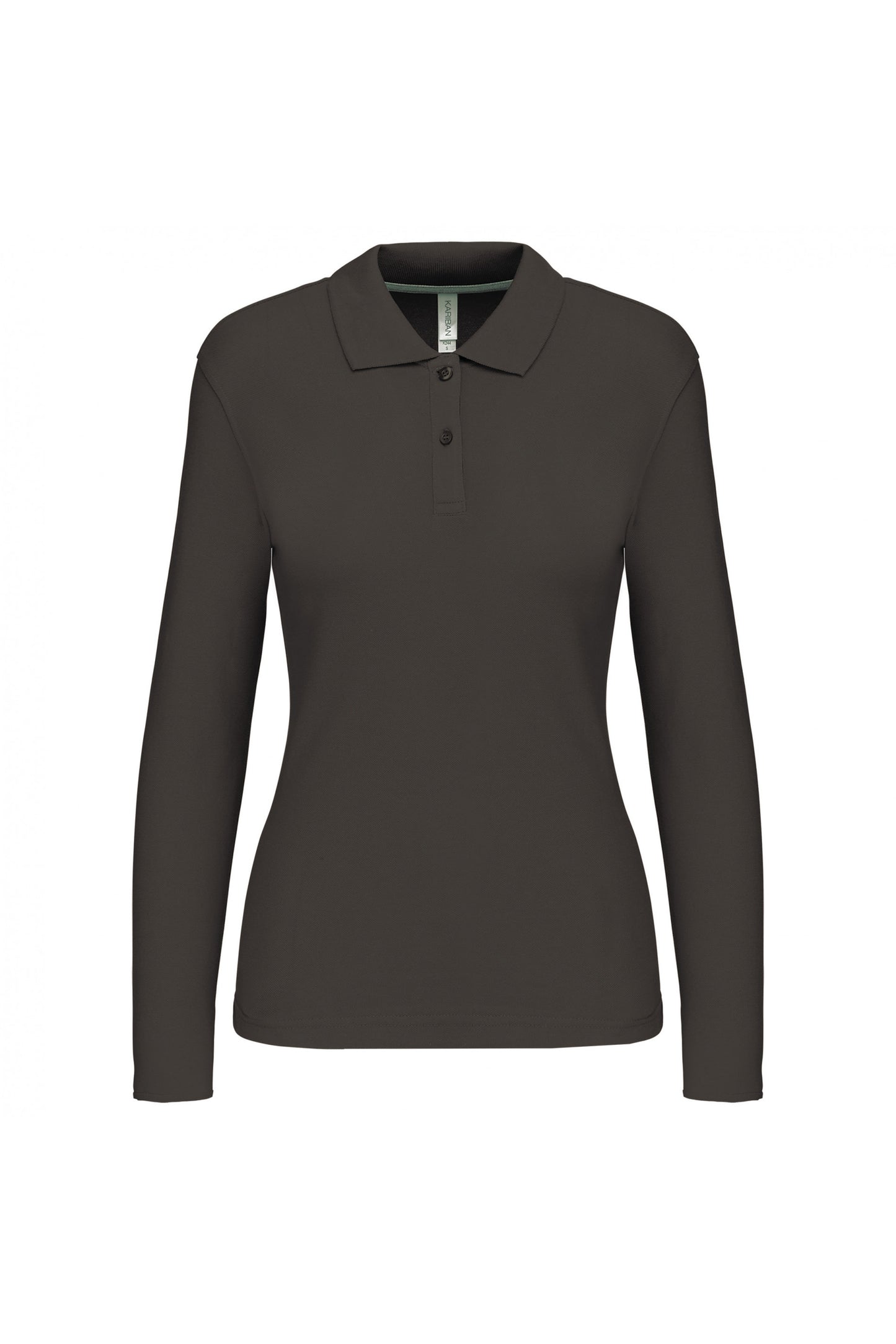 K244 - Polo piqué donna manica lunga