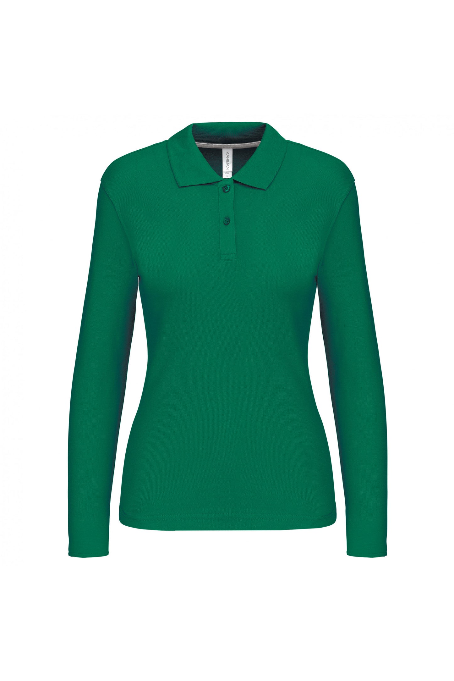 K244 - Polo piqué donna manica lunga