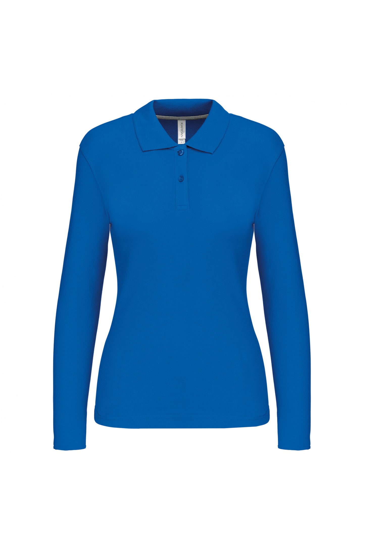 K244 - Polo piqué donna manica lunga
