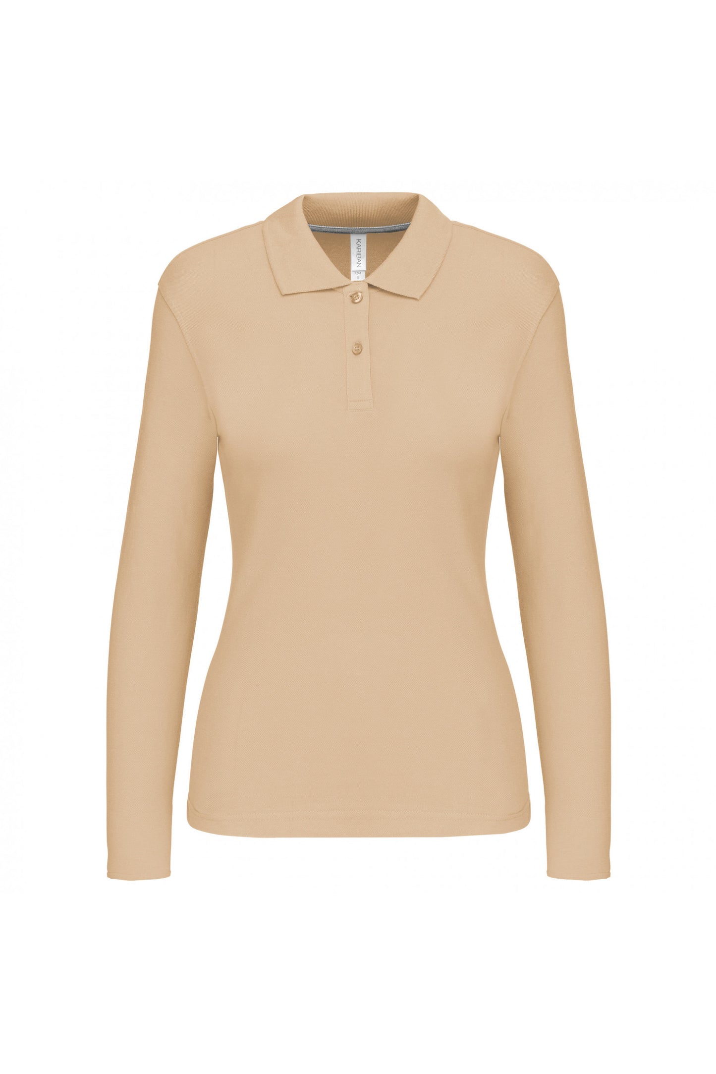 K244 - Polo piqué donna manica lunga