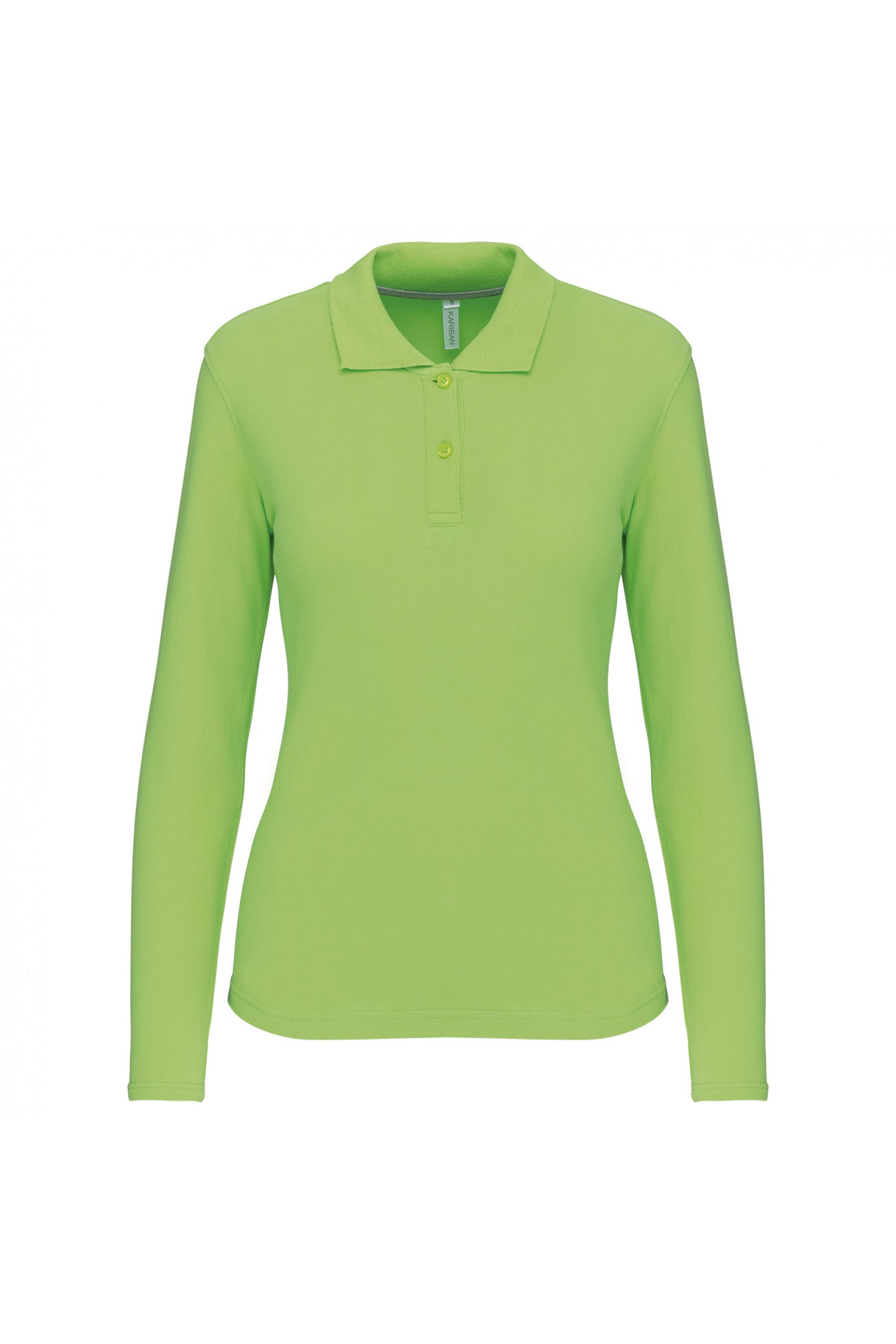 K244 - Polo piqué donna manica lunga