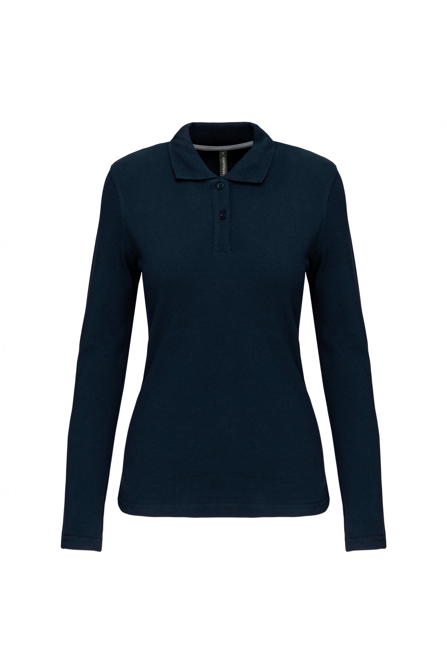 K244 - Polo piqué donna manica lunga