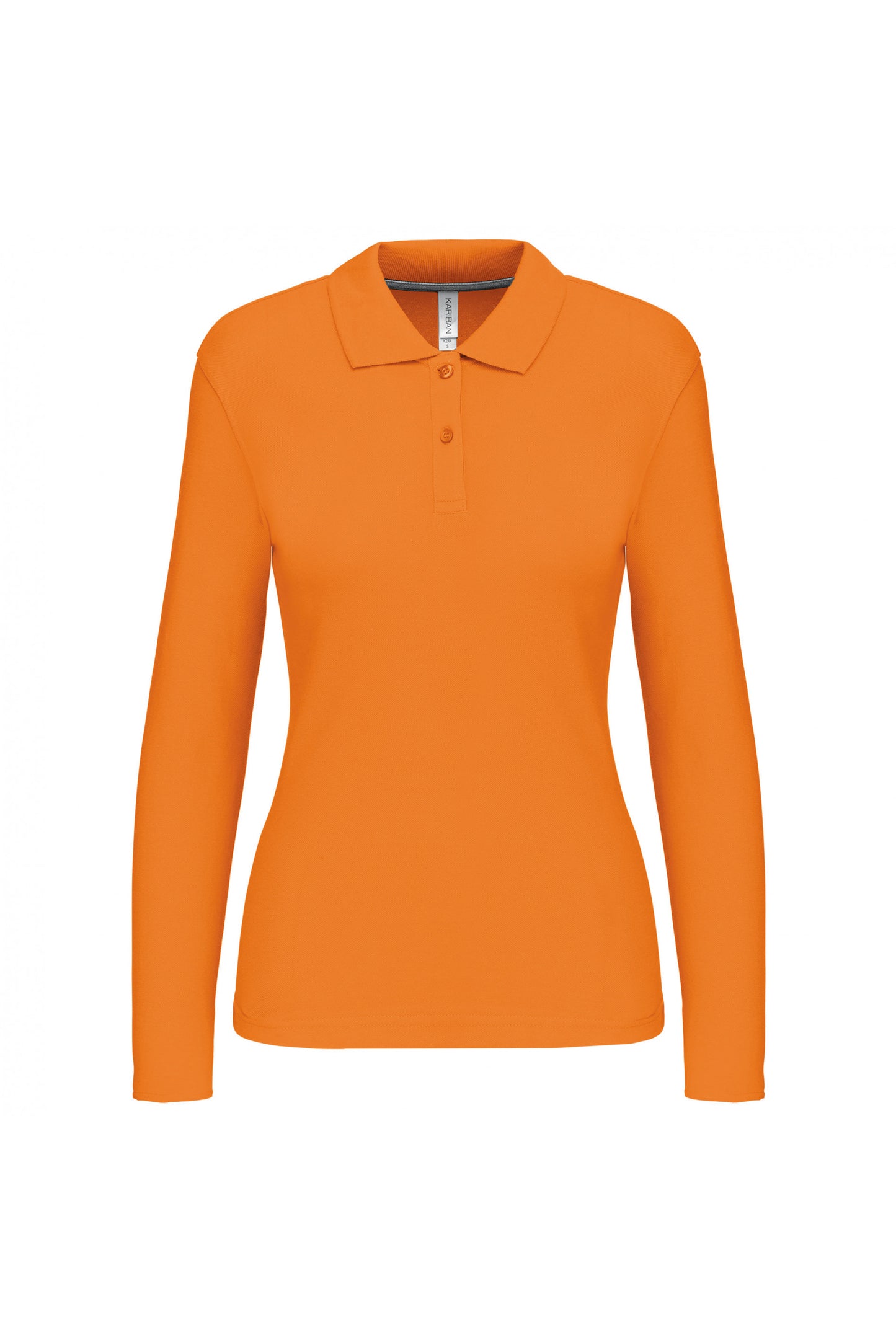 K244 - Polo piqué donna manica lunga