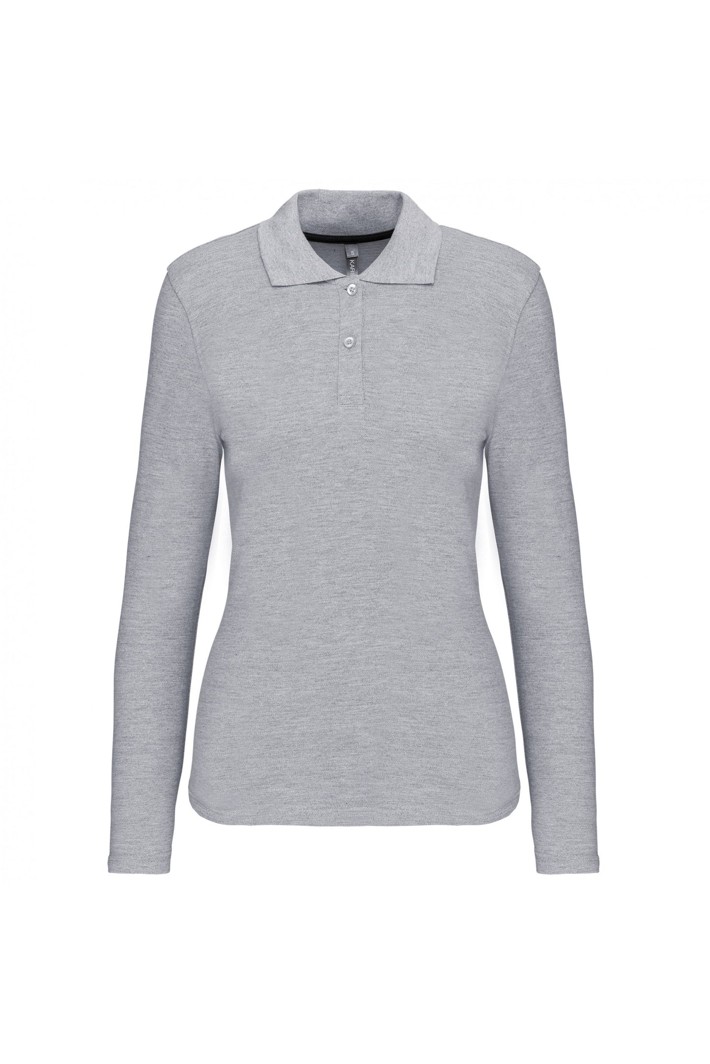 K244 - Polo piqué donna manica lunga