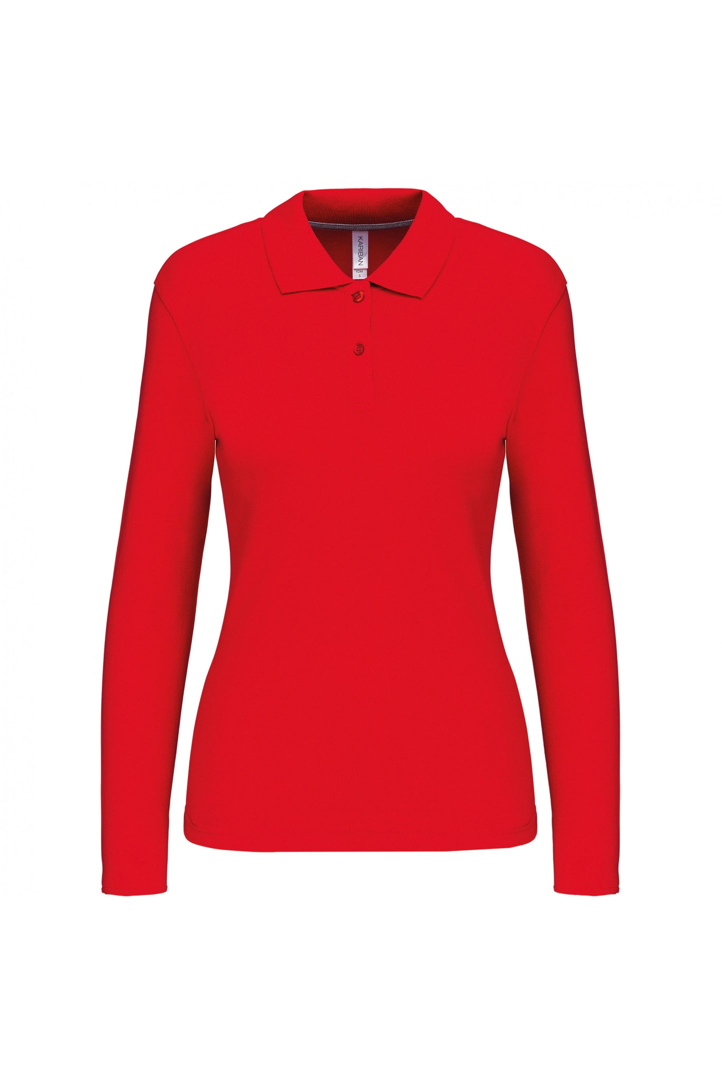 K244 - Polo piqué donna manica lunga