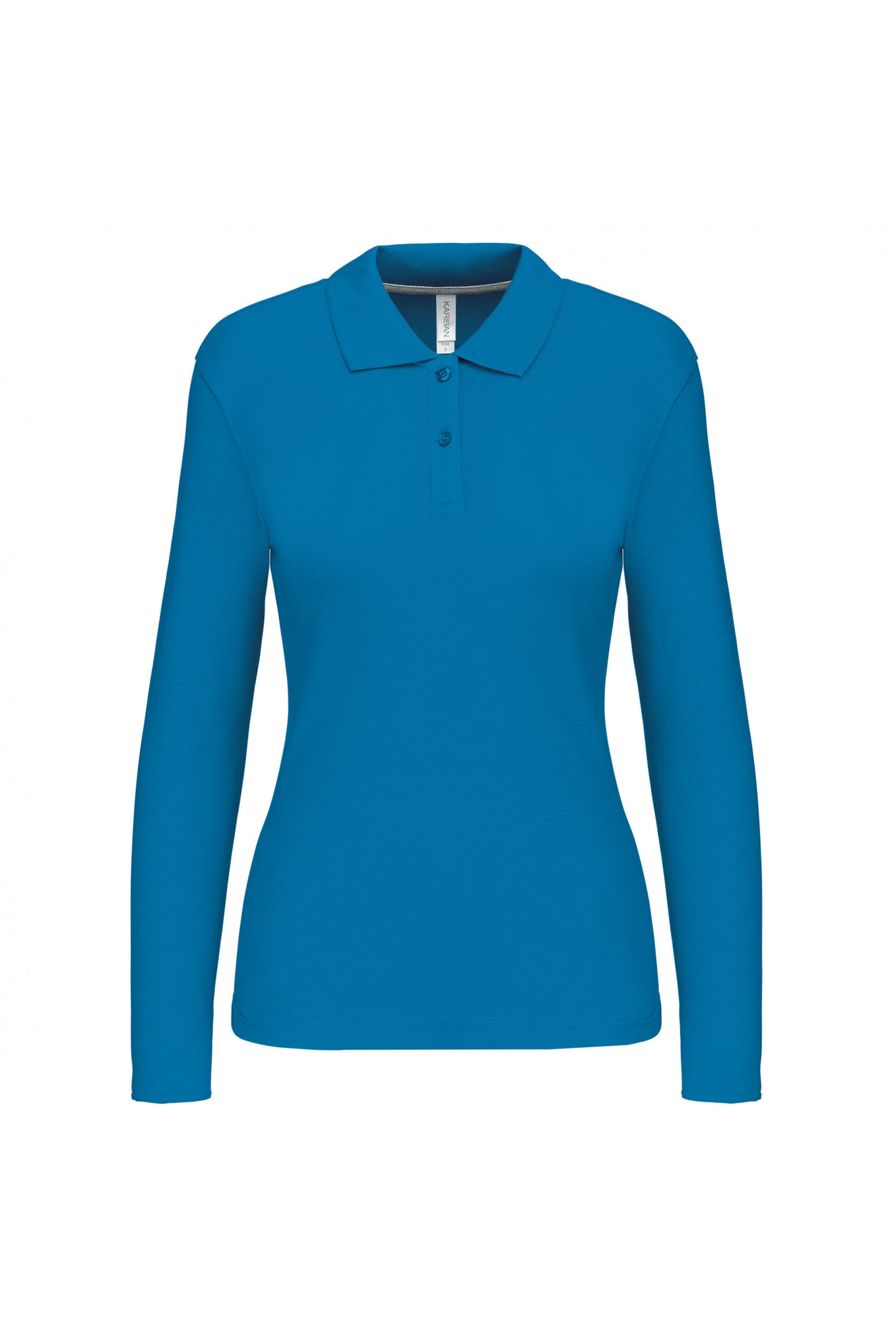 K244 - Polo piqué donna manica lunga