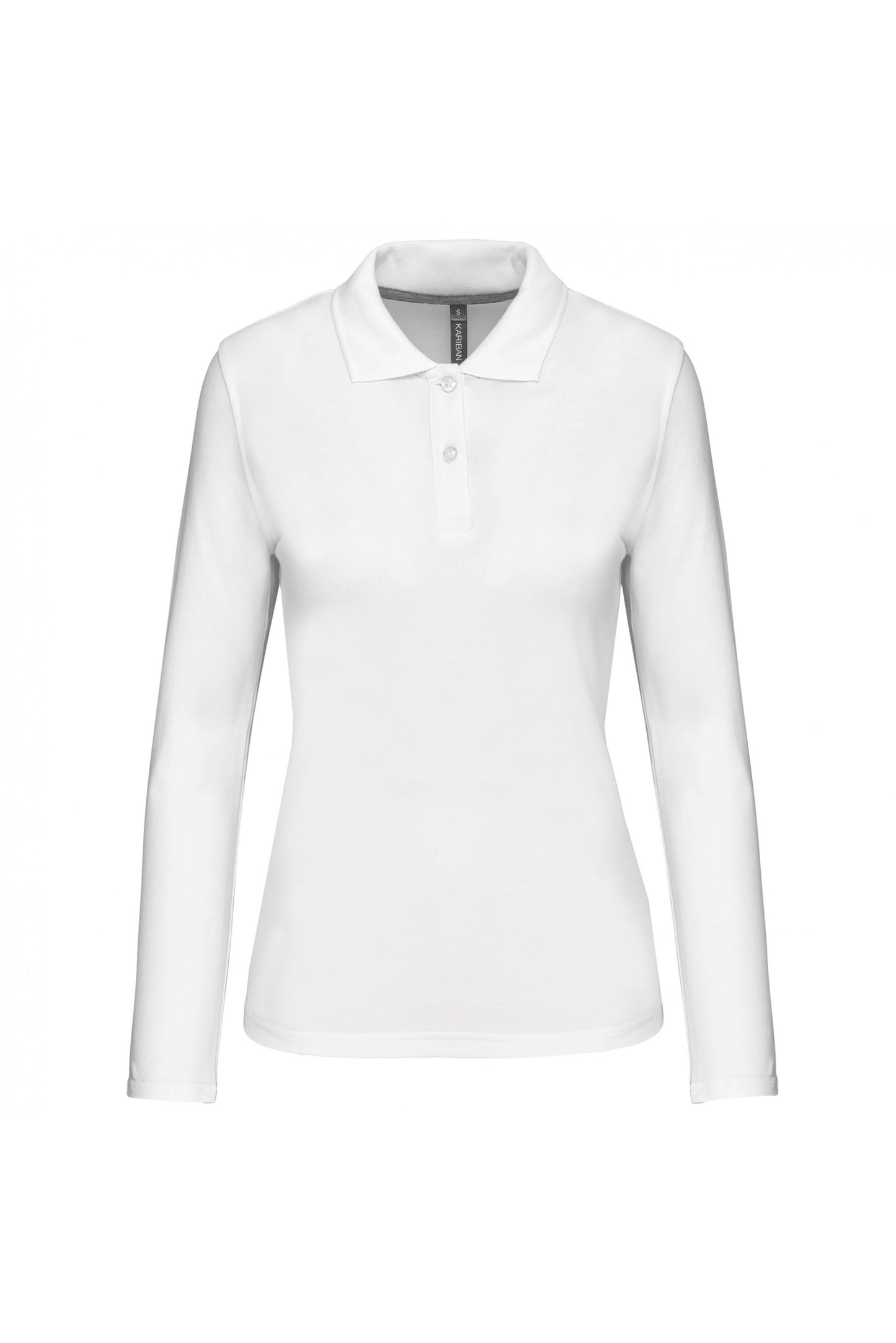 K244 - Polo piqué donna manica lunga