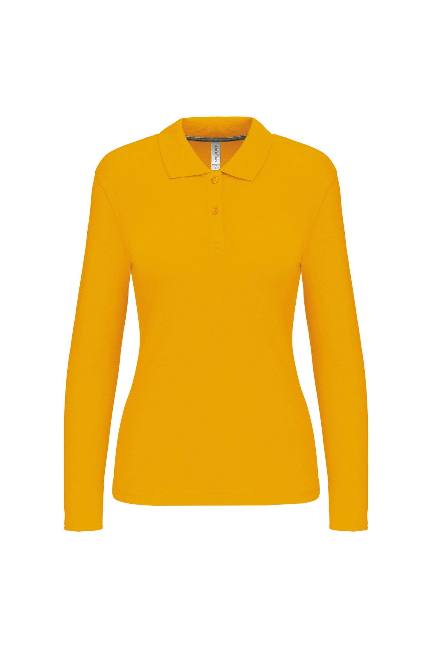 K244 - Polo piqué donna manica lunga