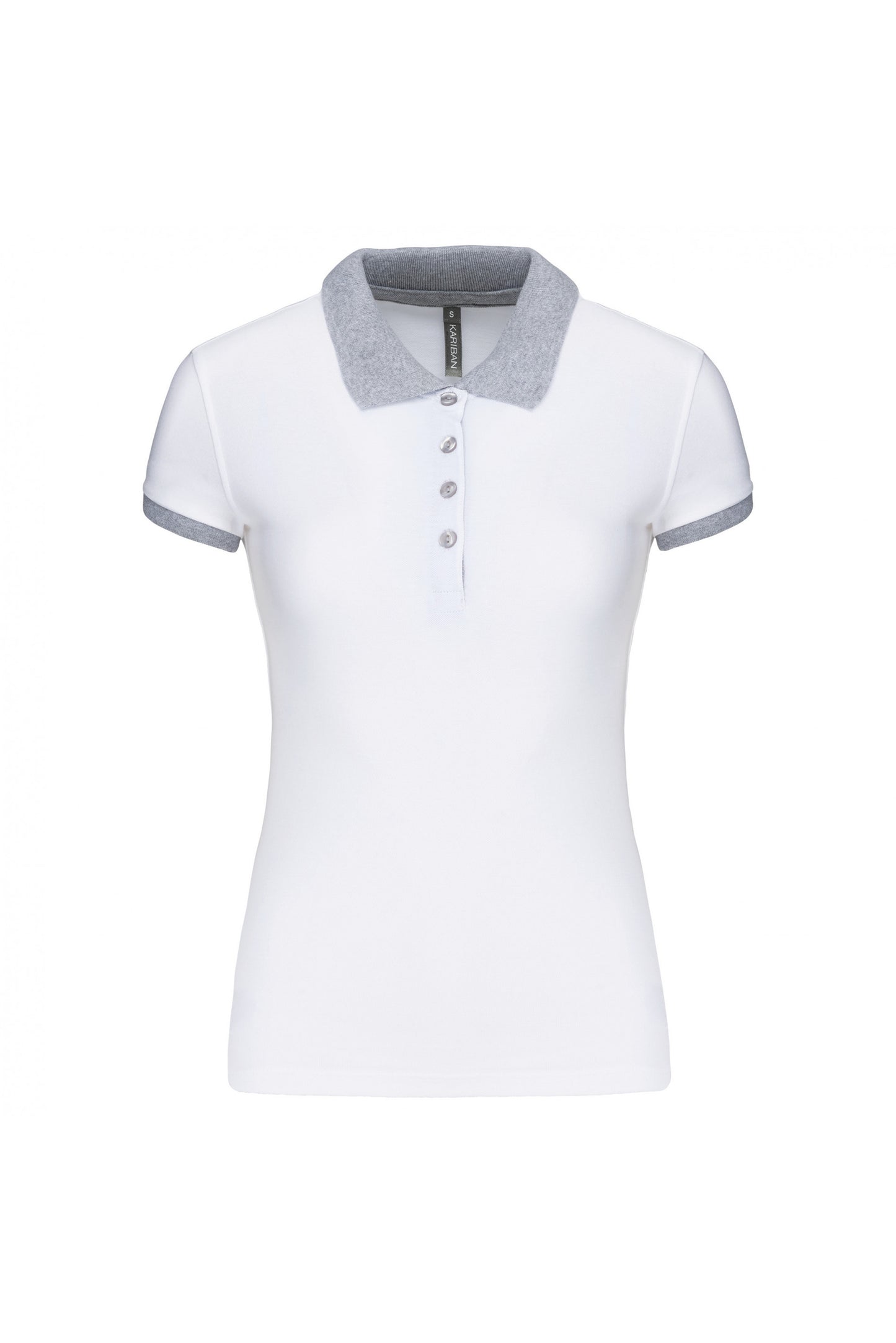 K259 - Polo piqué donna bicolore