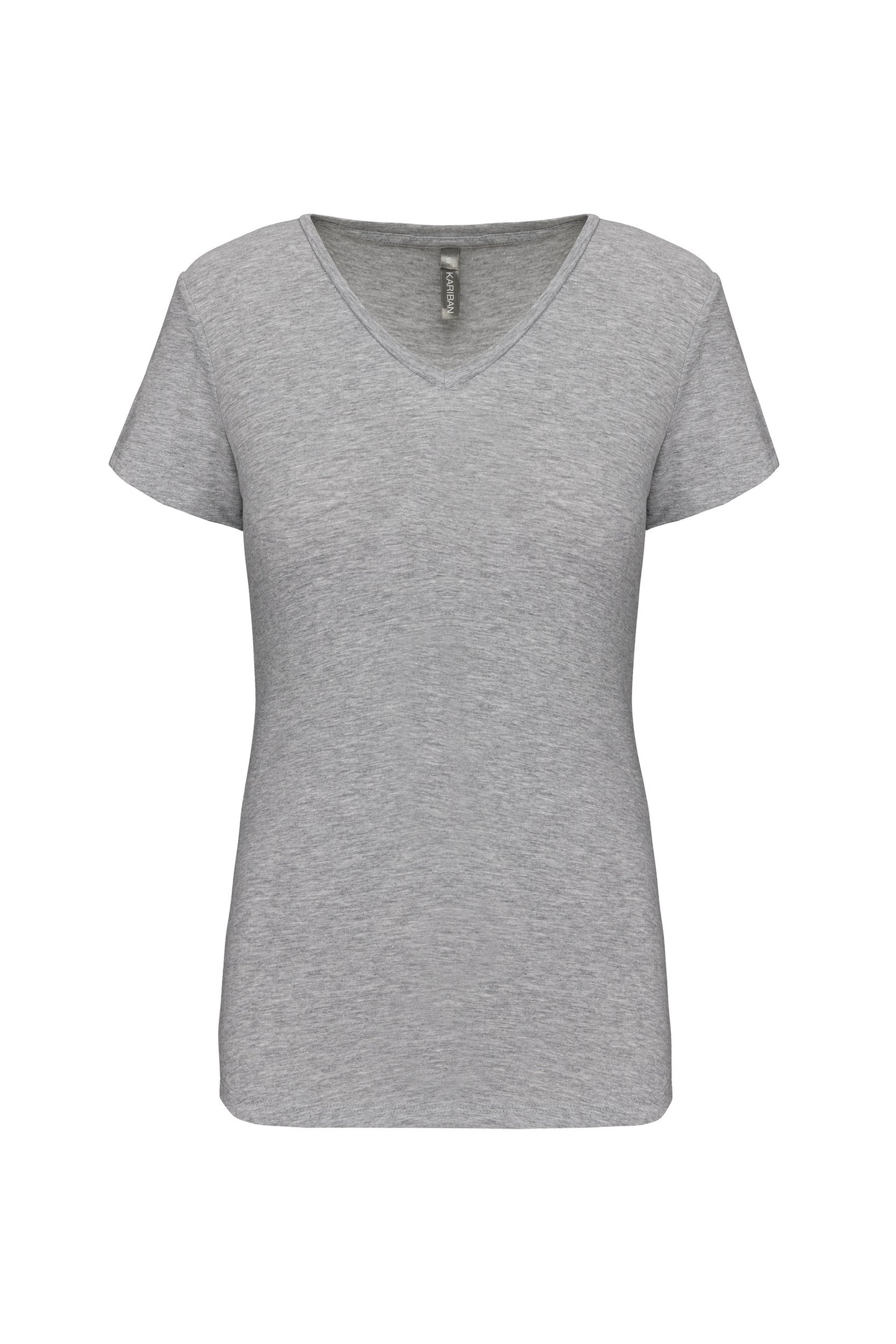 K3015 - T-shirt donna maniche corte con collo a V