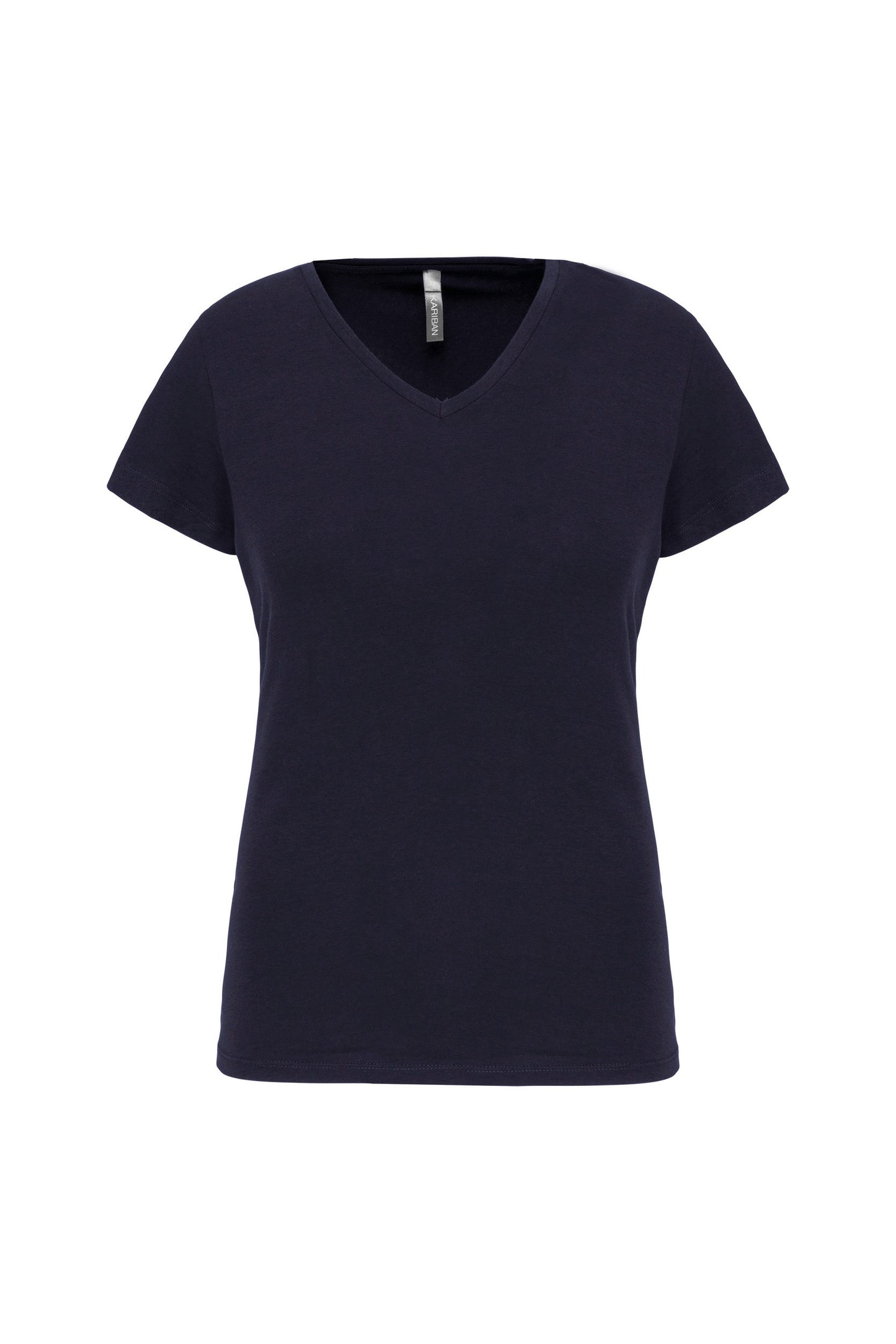 K3015 - T-shirt donna maniche corte con collo a V