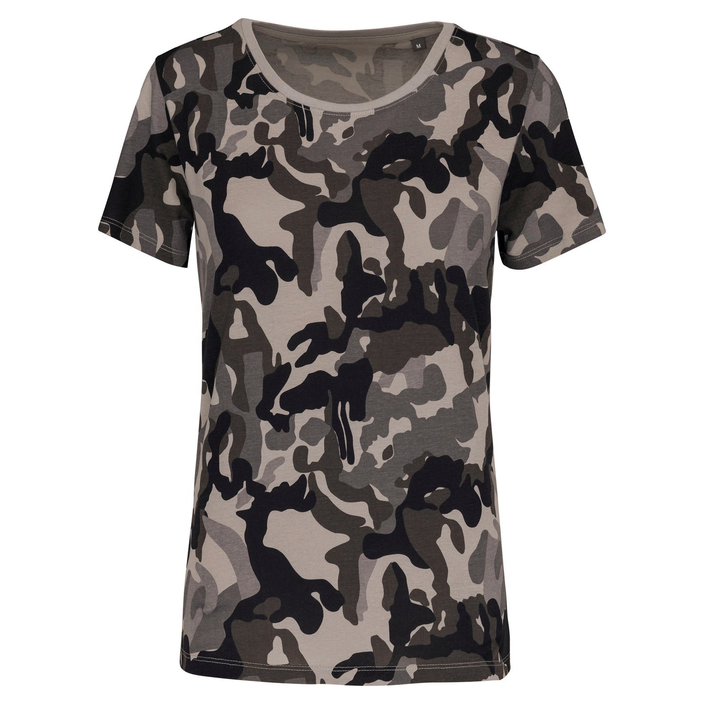K3031 - T-shirt mimetica donna maniche corte