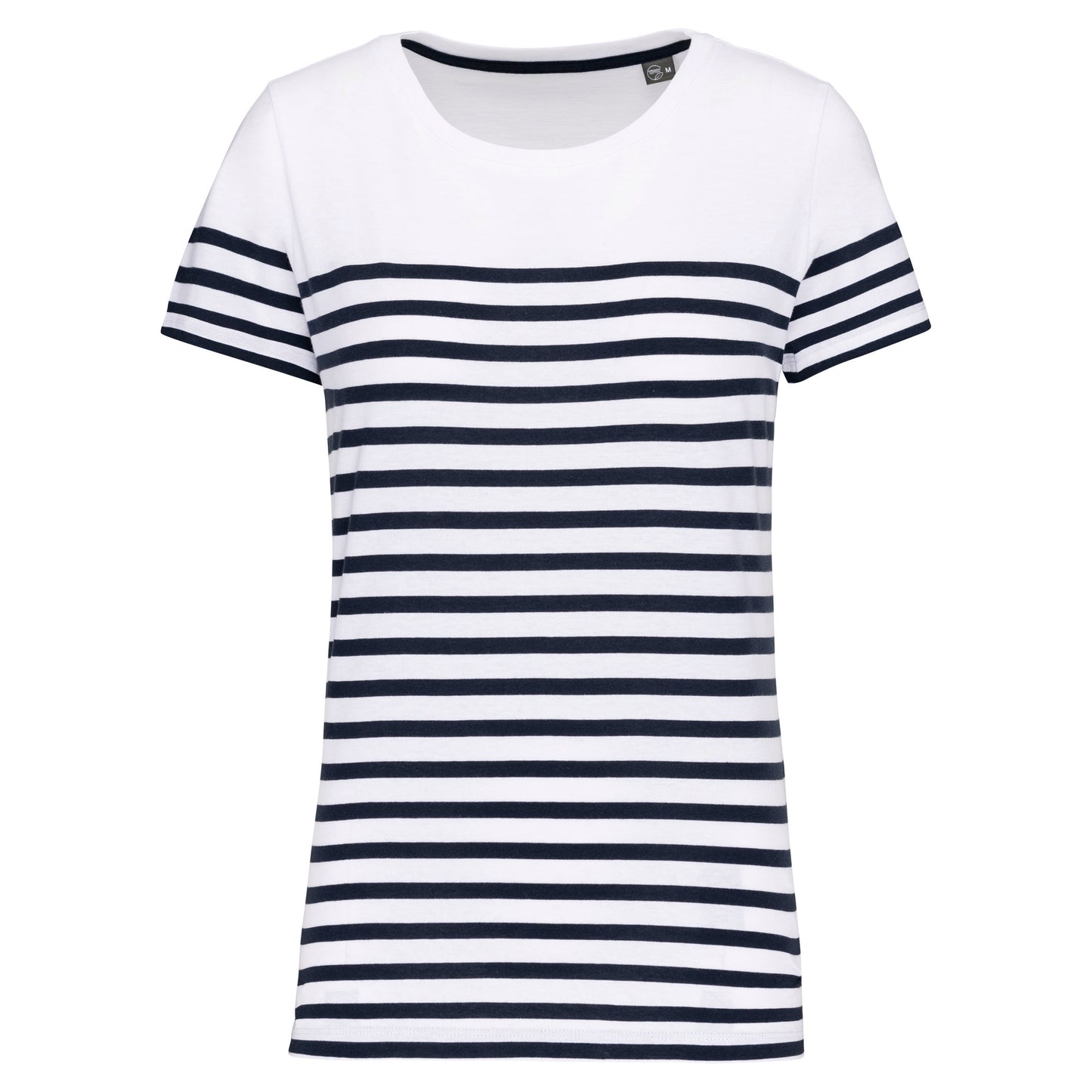 K3034 - T-shirt donna in stile marinaro Bio girocollo