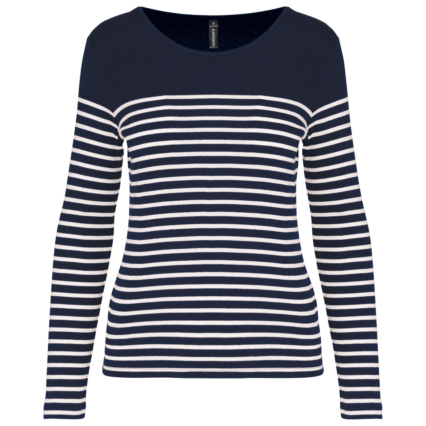 K386 - Maglia donna alla marinara Breton manica lunga