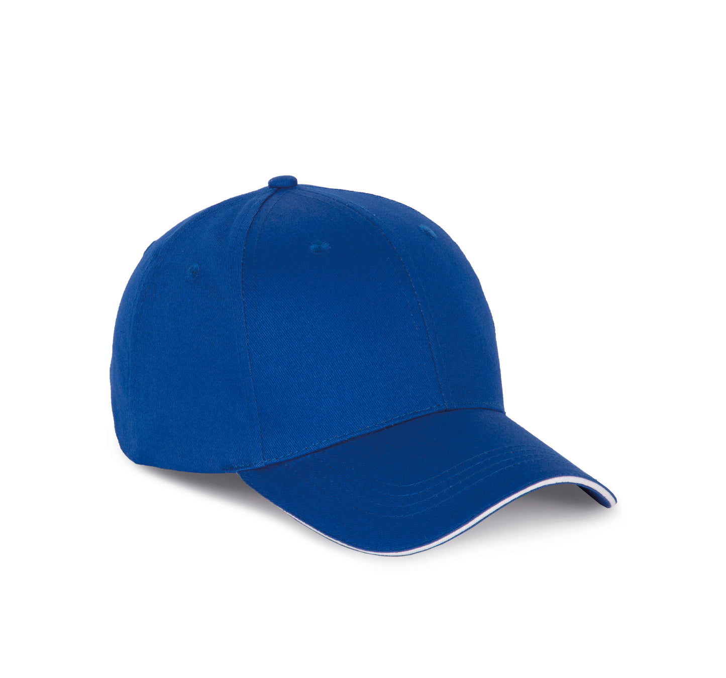 KP191 - Cappellino con visiera sandwich a contrasto - 6 pannelli