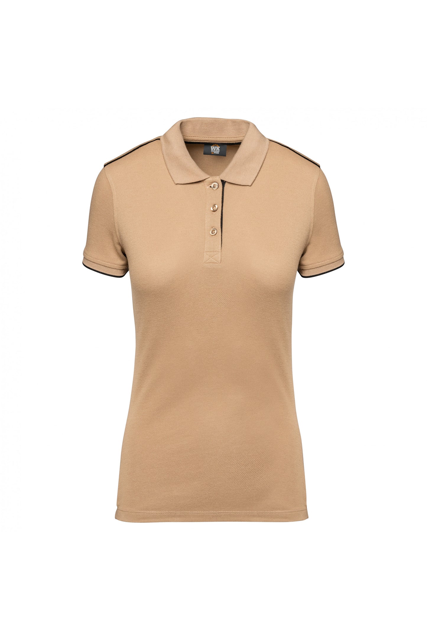 WK271 - Polo donna DayToDay a contrasto maniche corte