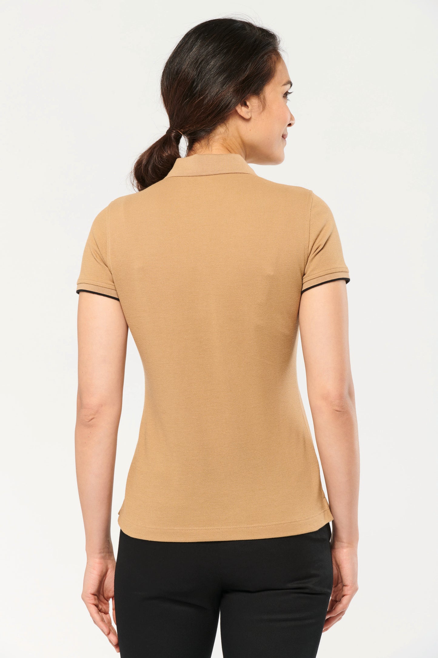 WK271 - Polo donna DayToDay a contrasto maniche corte